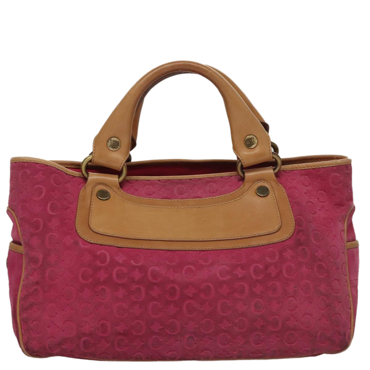 Céline Boogie Pink Canvas Handbag (Pre-Owned)