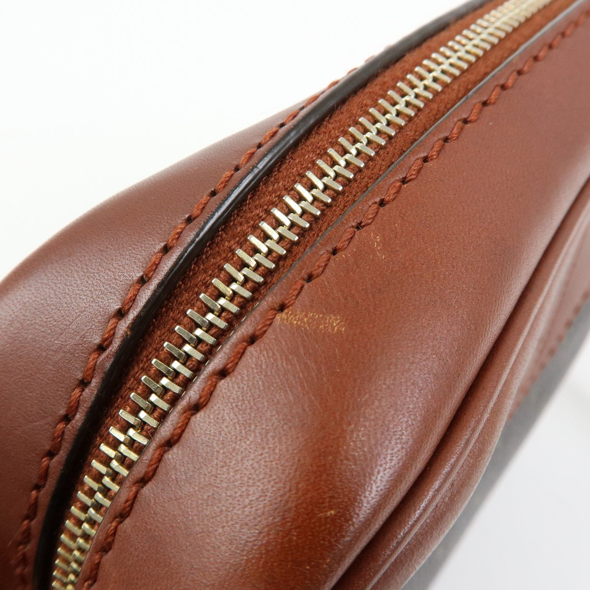 Saint Laurent Le Monogramme Coeur Monogram All Over Coated Canvas And Leather Brown Canvas Handbag (Pre-Owned)