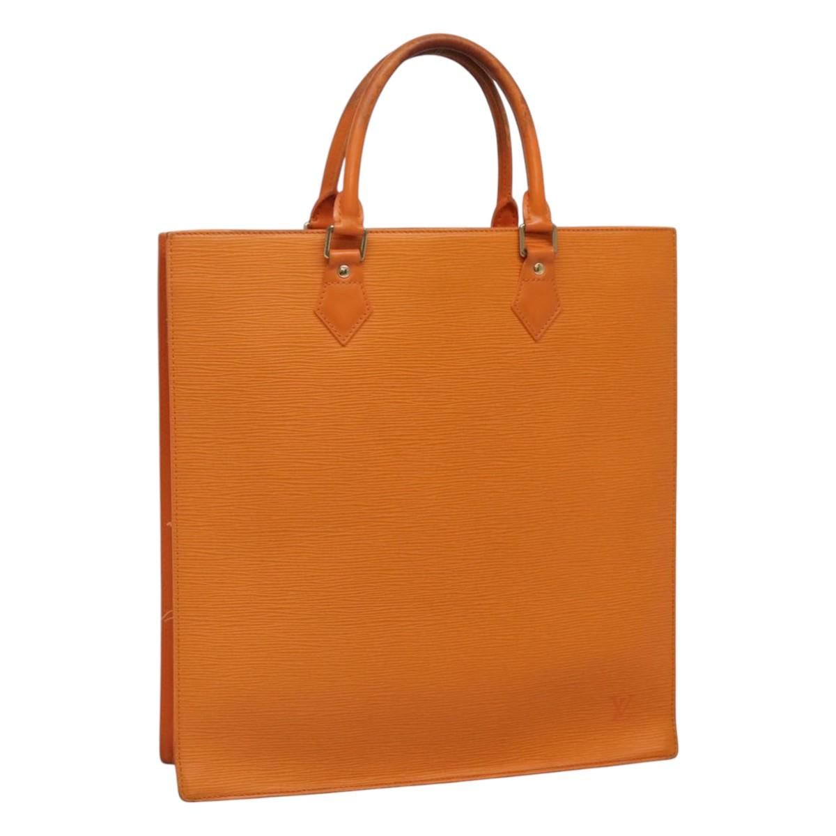 Louis Vuitton Sac Plat Orange Leather Handbag (Pre-Owned)