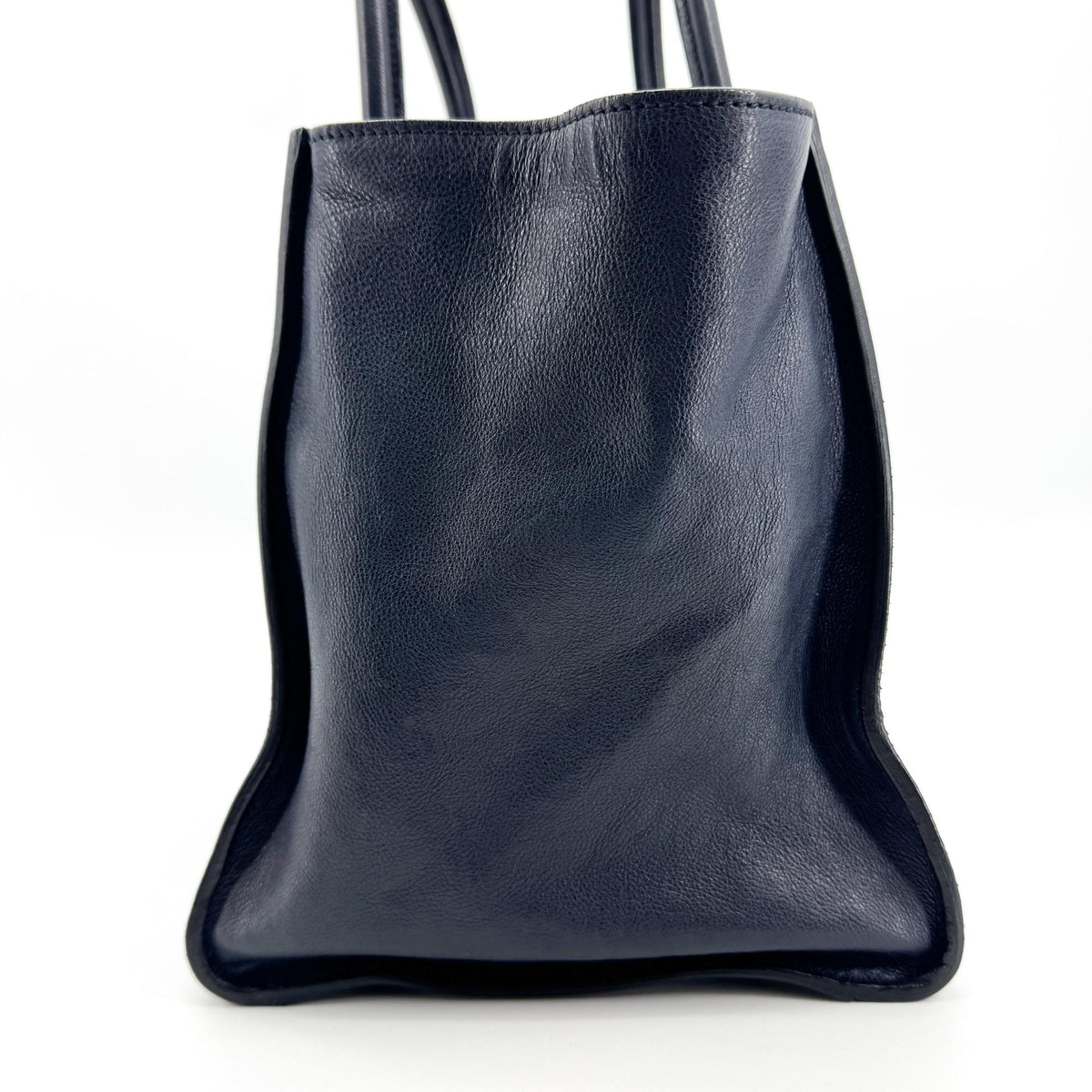 Prada Twin Pocket Convertible Leather Black Leather Tote Bag Bag (Pre-Owned)