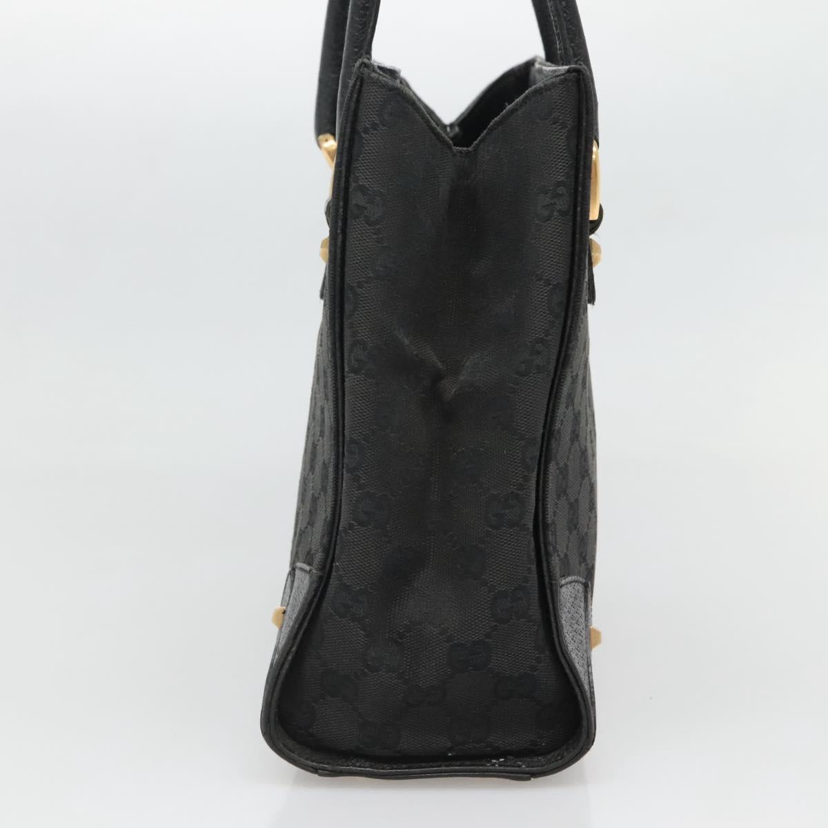 Gucci Gg Canvas Black Canvas Handbag (Pre-Owned)