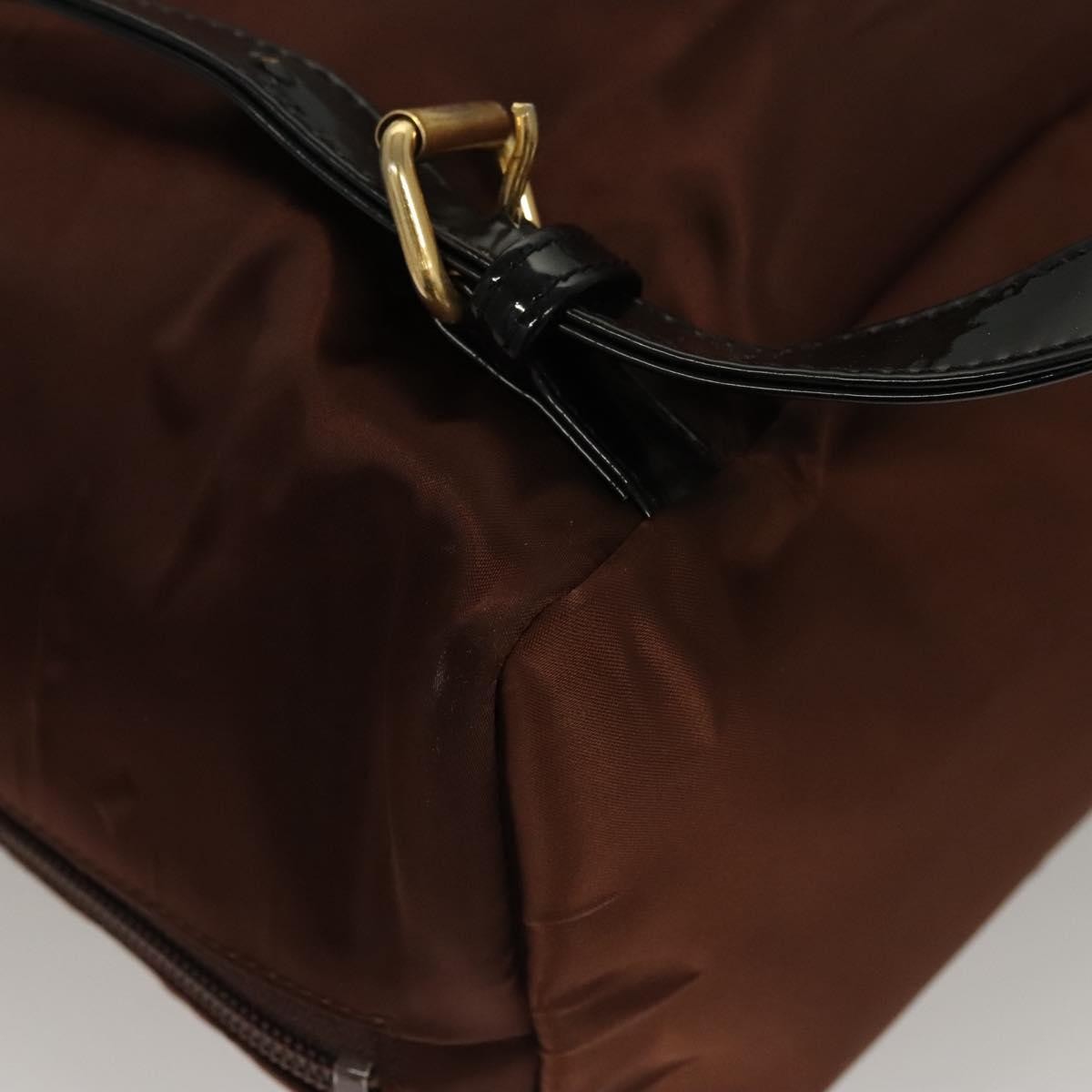 Balenciaga Vintage Nylon Brown Nylon Backpack Bag (Pre-Owned)