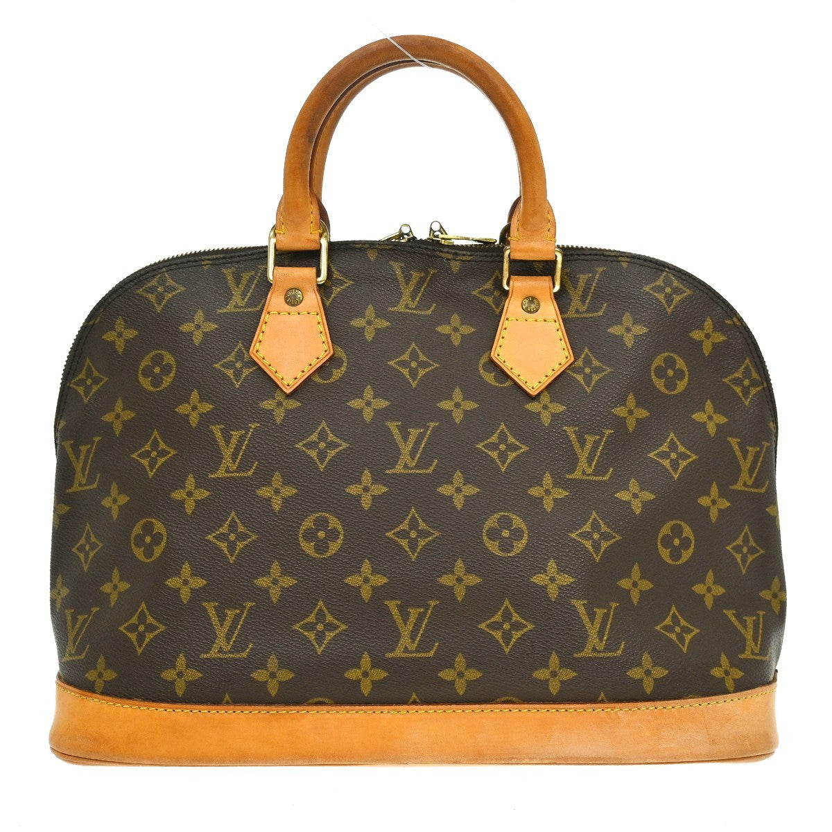Louis Vuitton Alma Monogram Brown Canvas Handbag (Pre-Owned)