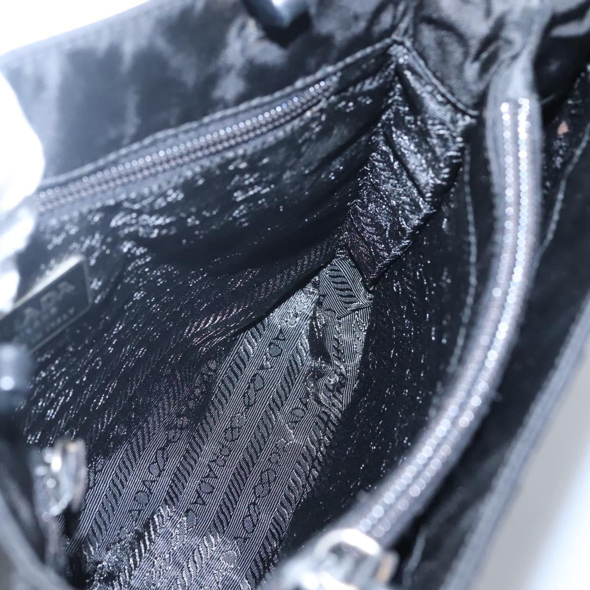 Prada Vintage Tessuto Black Nylon Handbag (Pre-Owned)