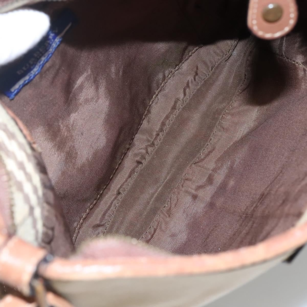 Burberry Blue Label Canvas Beige Canvas Shoulder Bag Bag (Pre-Owned)