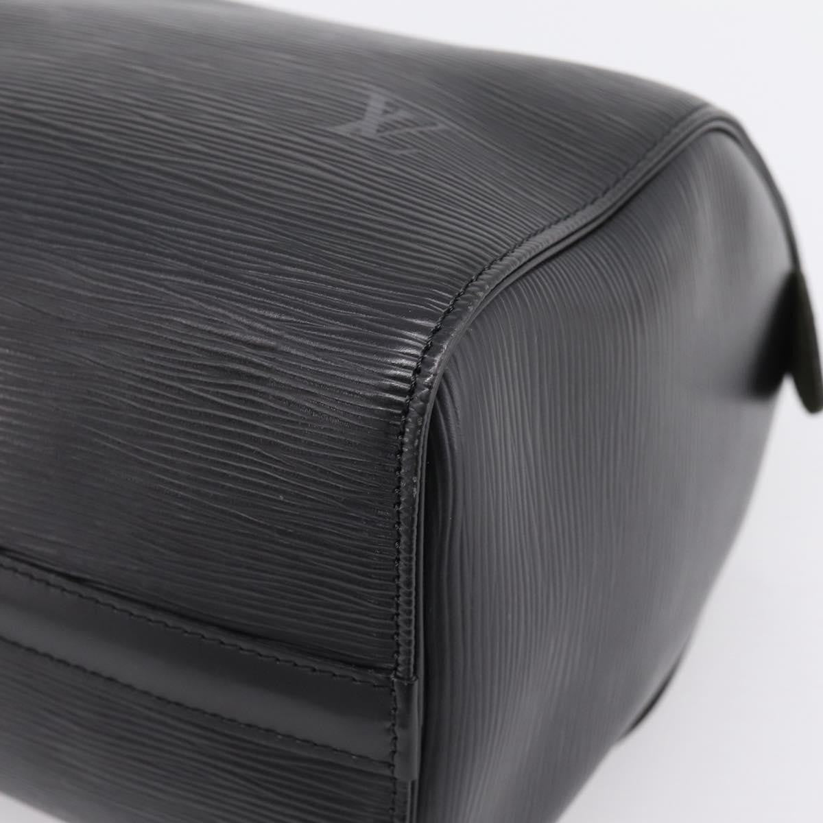 Louis Vuitton Speedy Epi Leather Black Leather Handbag (Pre-Owned)