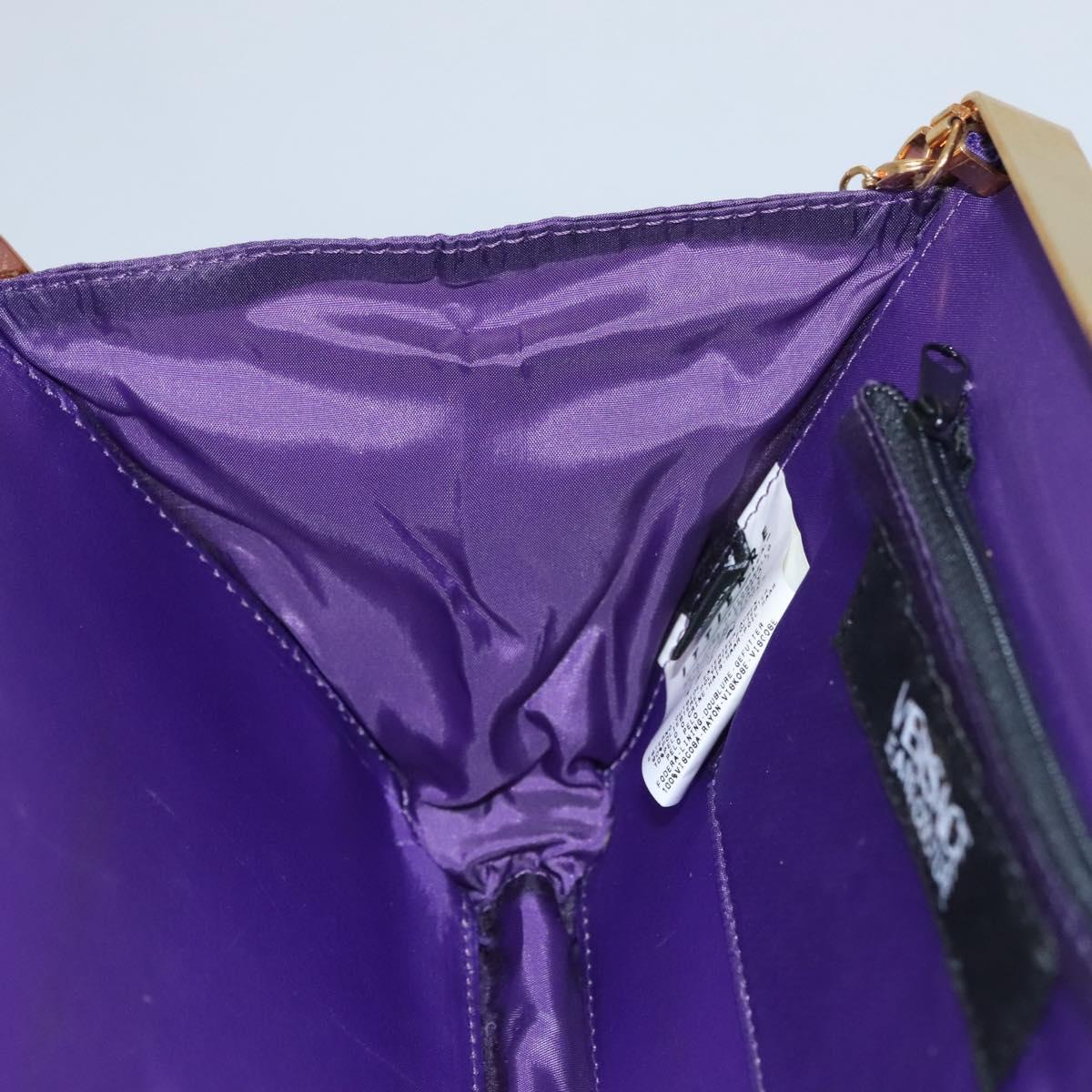 Versace Purple Silk Shoulder Bag (Pre-Owned)