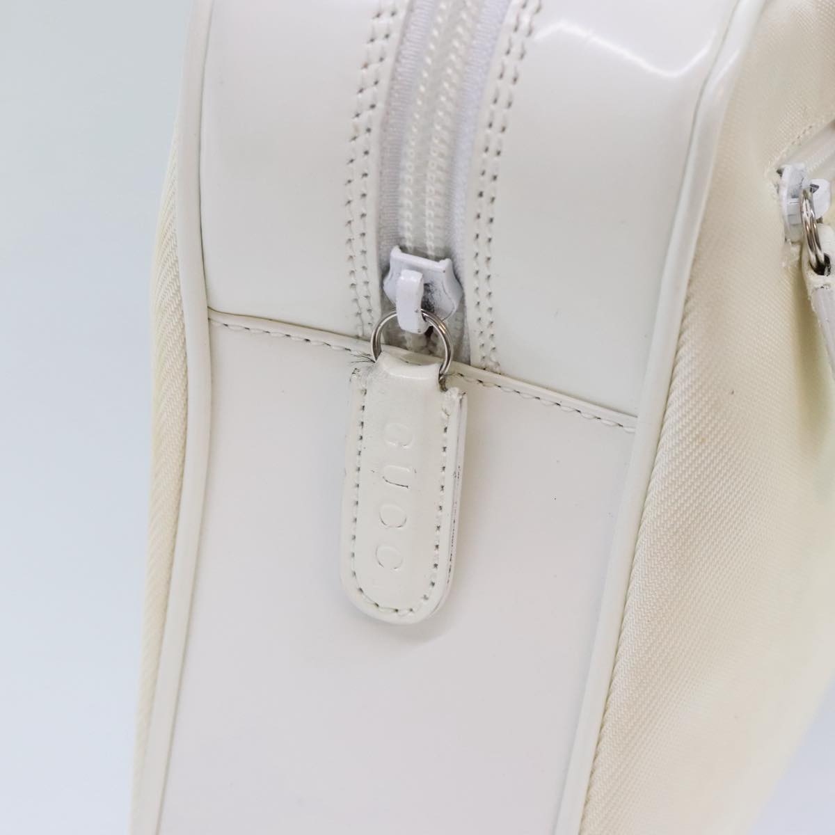 Gucci Bamboo White Leather Handbag (Pre-Owned)