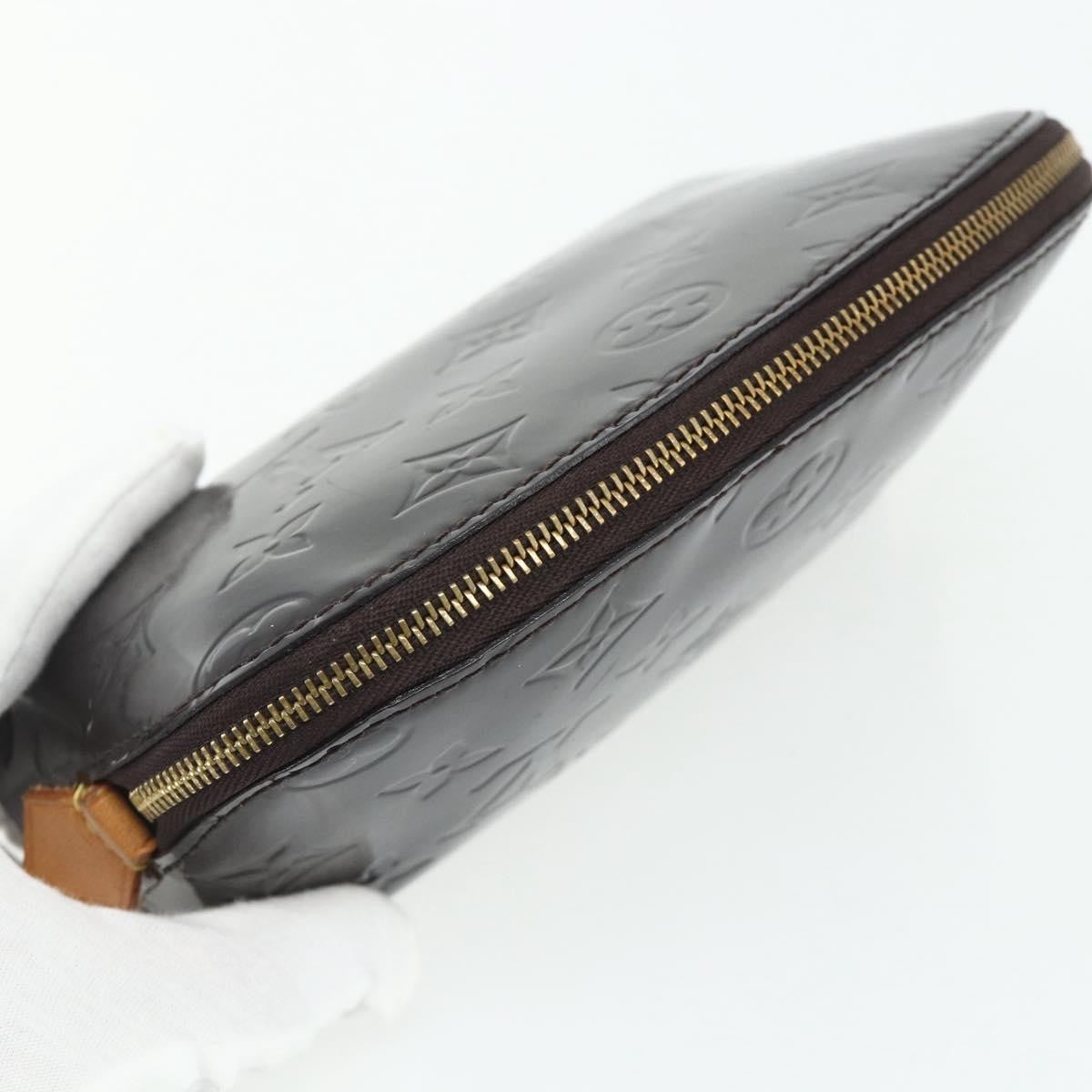 Louis Vuitton Cosmetic Monogram Vernis Burgundy Patent_Leather Toiletry Case Accessory (Pre-Owned)