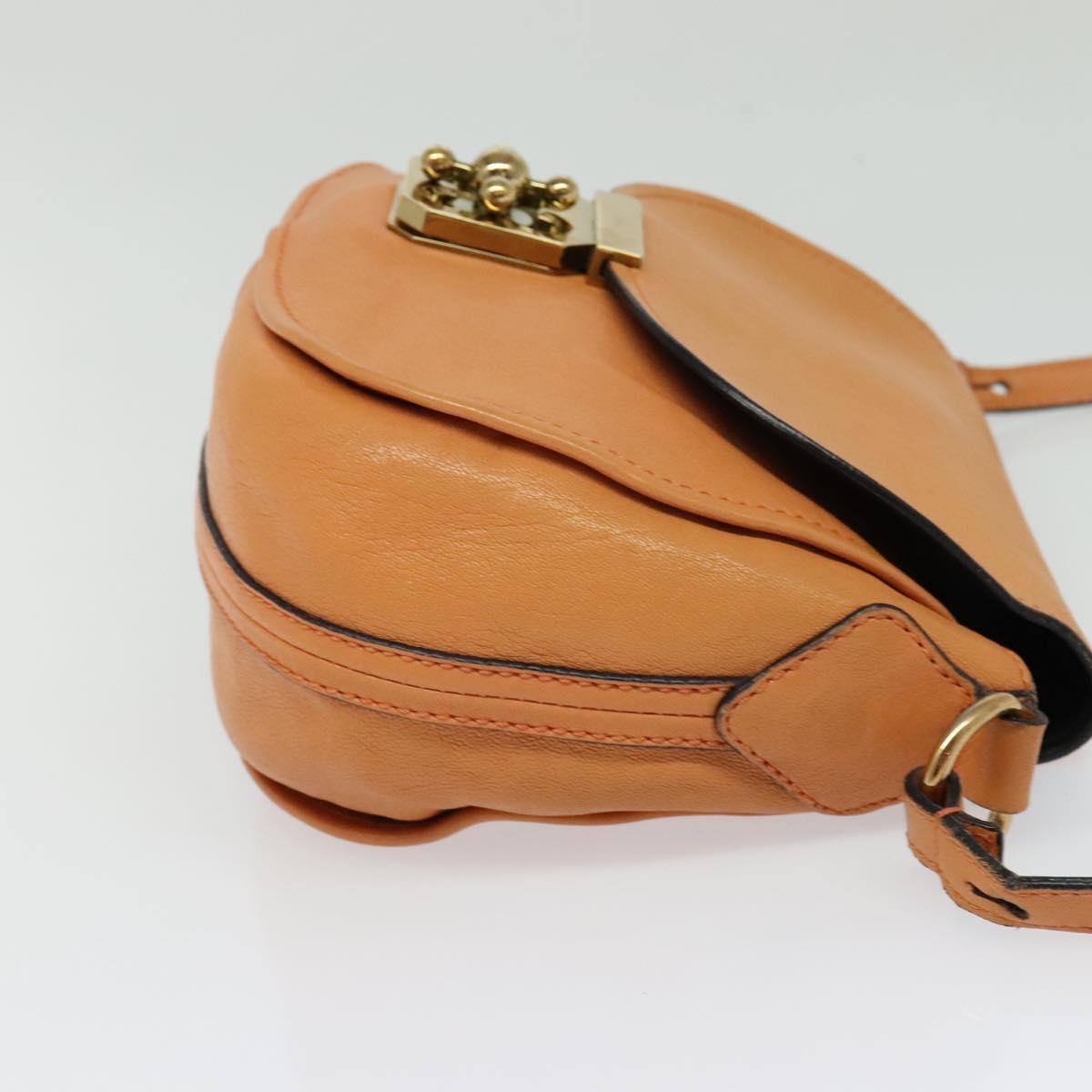 Chloé Elsie Beige Leather Shoulder Bag (Pre-Owned)