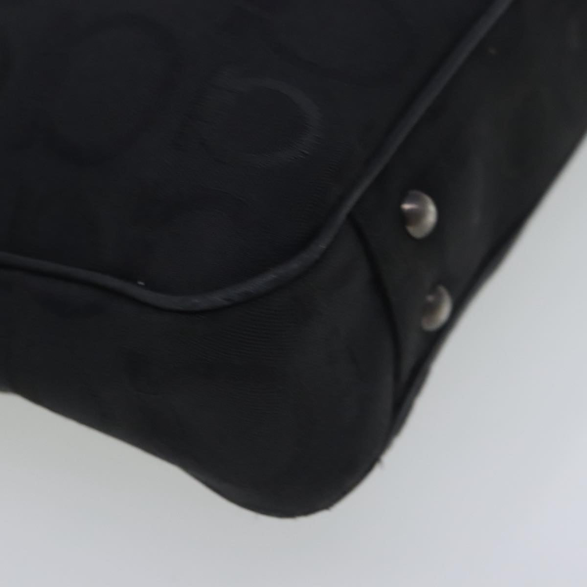 Salvatore Ferragamo Gancini Black Canvas Tote Bag (Pre-Owned)