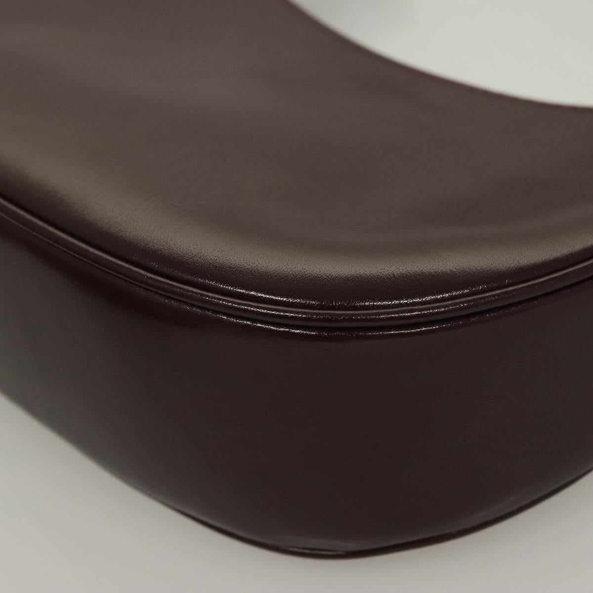Versace Brown Leather Shoulder Bag (Pre-Owned)