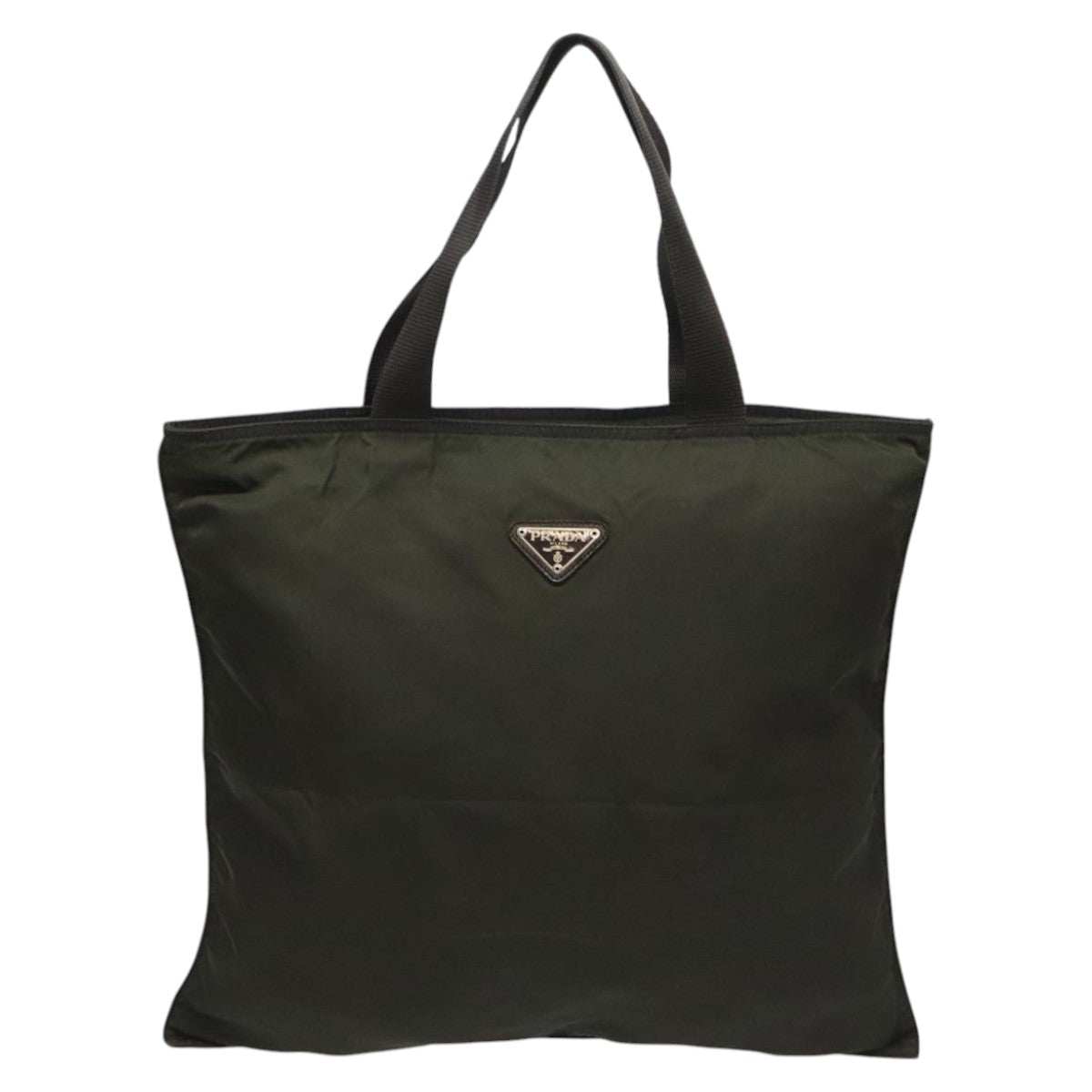 Prada Tessuto Khaki Synthetic Tote Bag (Pre-Owned)