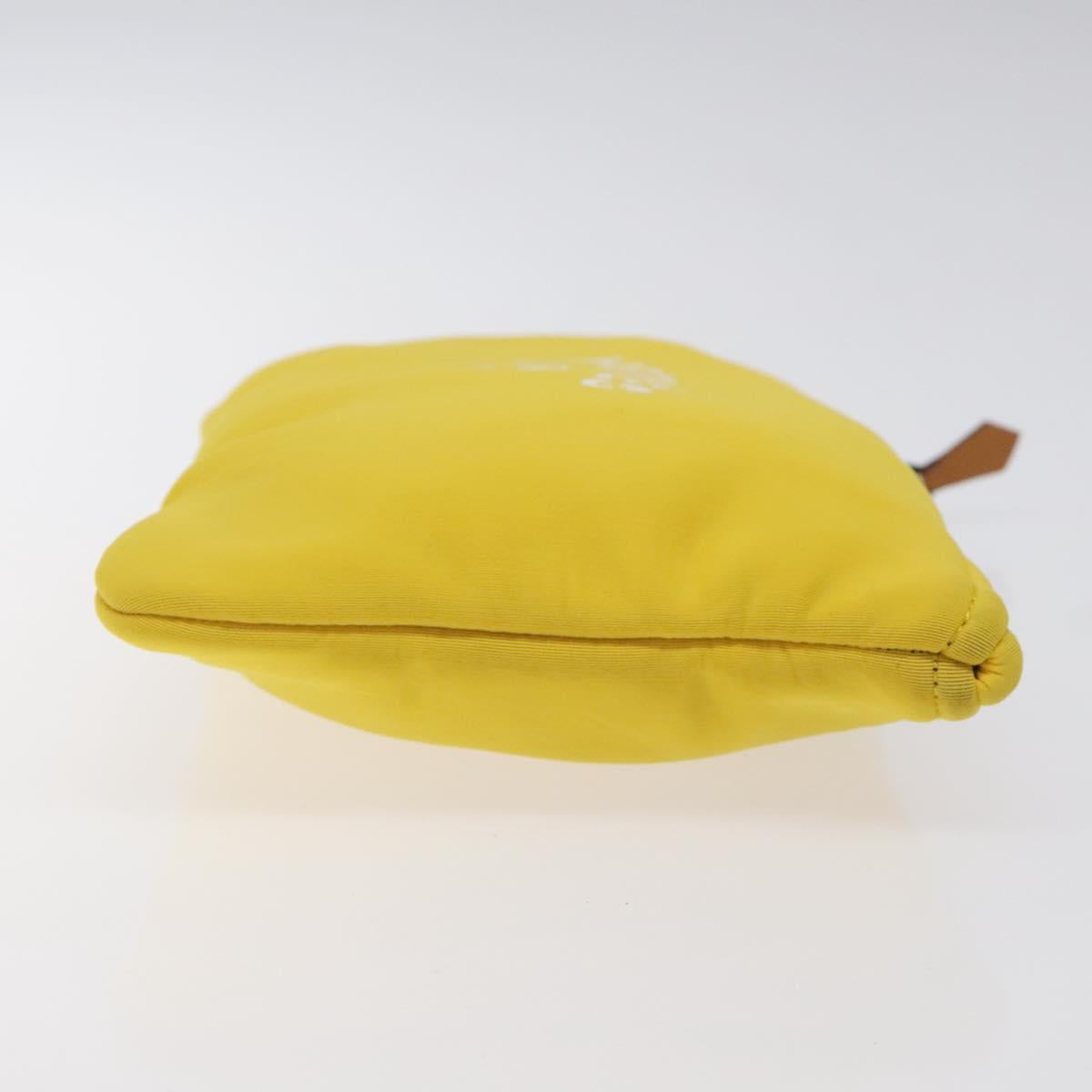 Hermès Neobain Yellow Nylon Clutch Bag (Pre-Owned)
