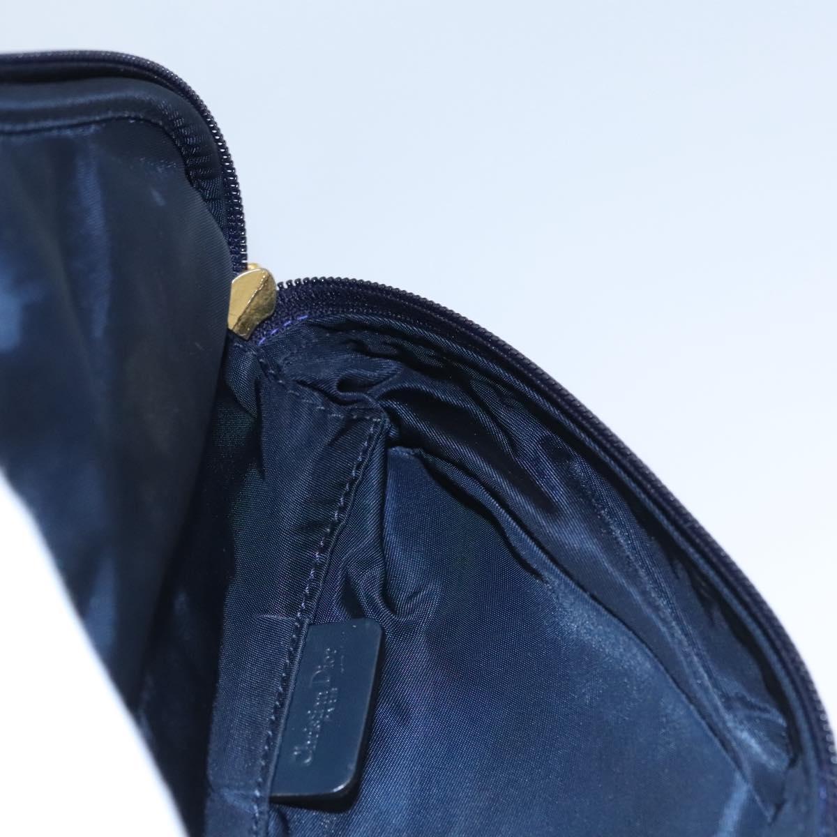 Dior Saddle Navy Canvas Clutch Bag (Pre-Owned)