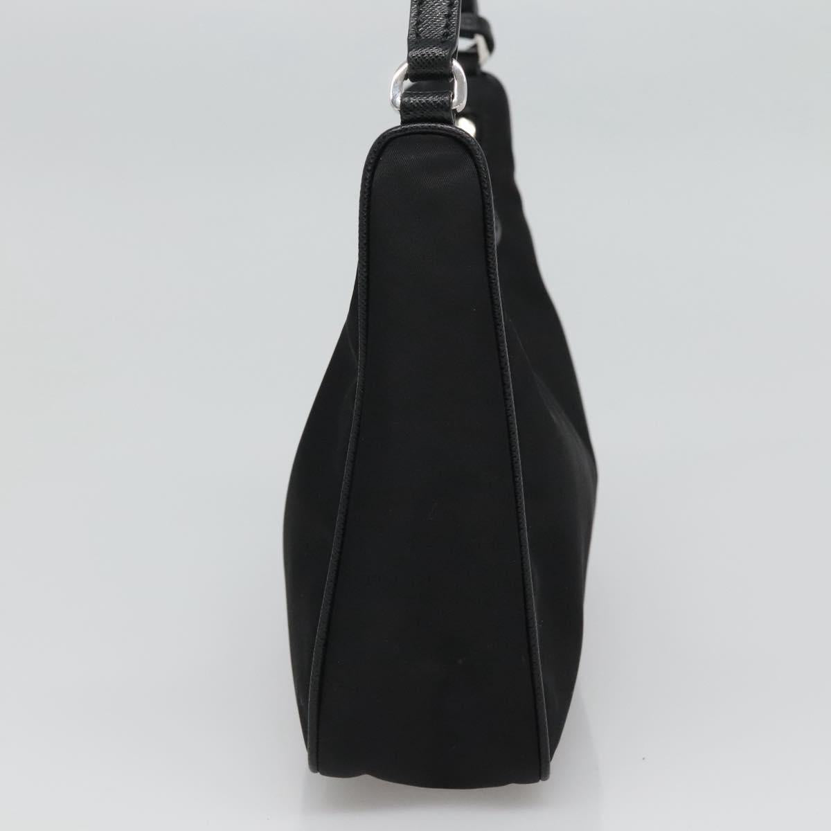Prada Re-Edition Black Canvas Shoulder Bag (Pre-Owned)