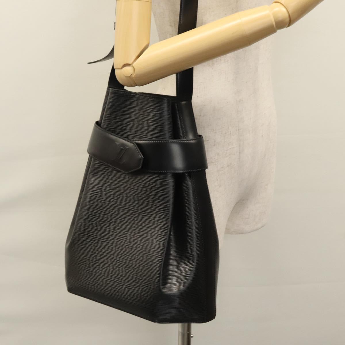 Louis Vuitton Sac D'épaule Black Leather Shoulder Bag (Pre-Owned)