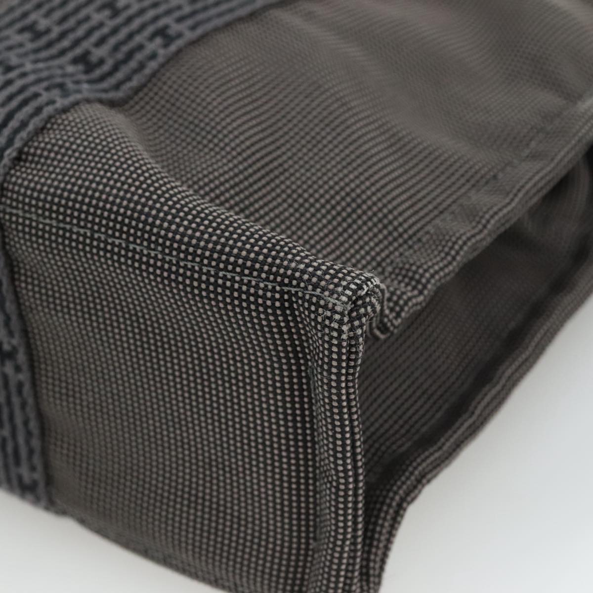 Hermès Herline Grey Canvas Tote Bag (Pre-Owned)