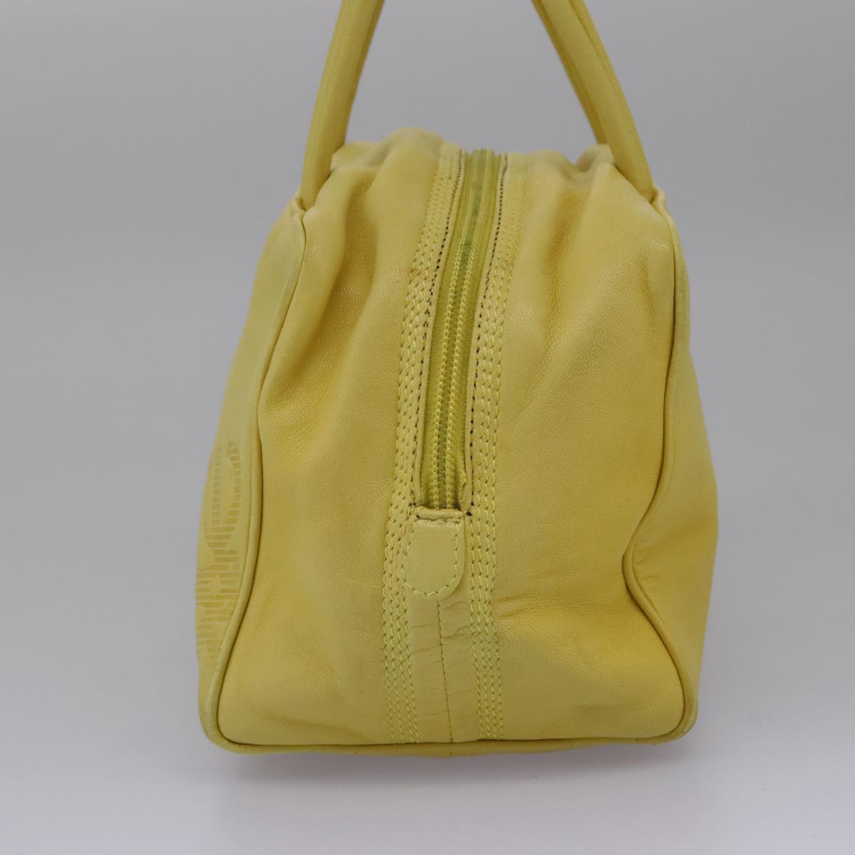 Loewe Anagram Yellow Leather Handbag (Pre-Owned)