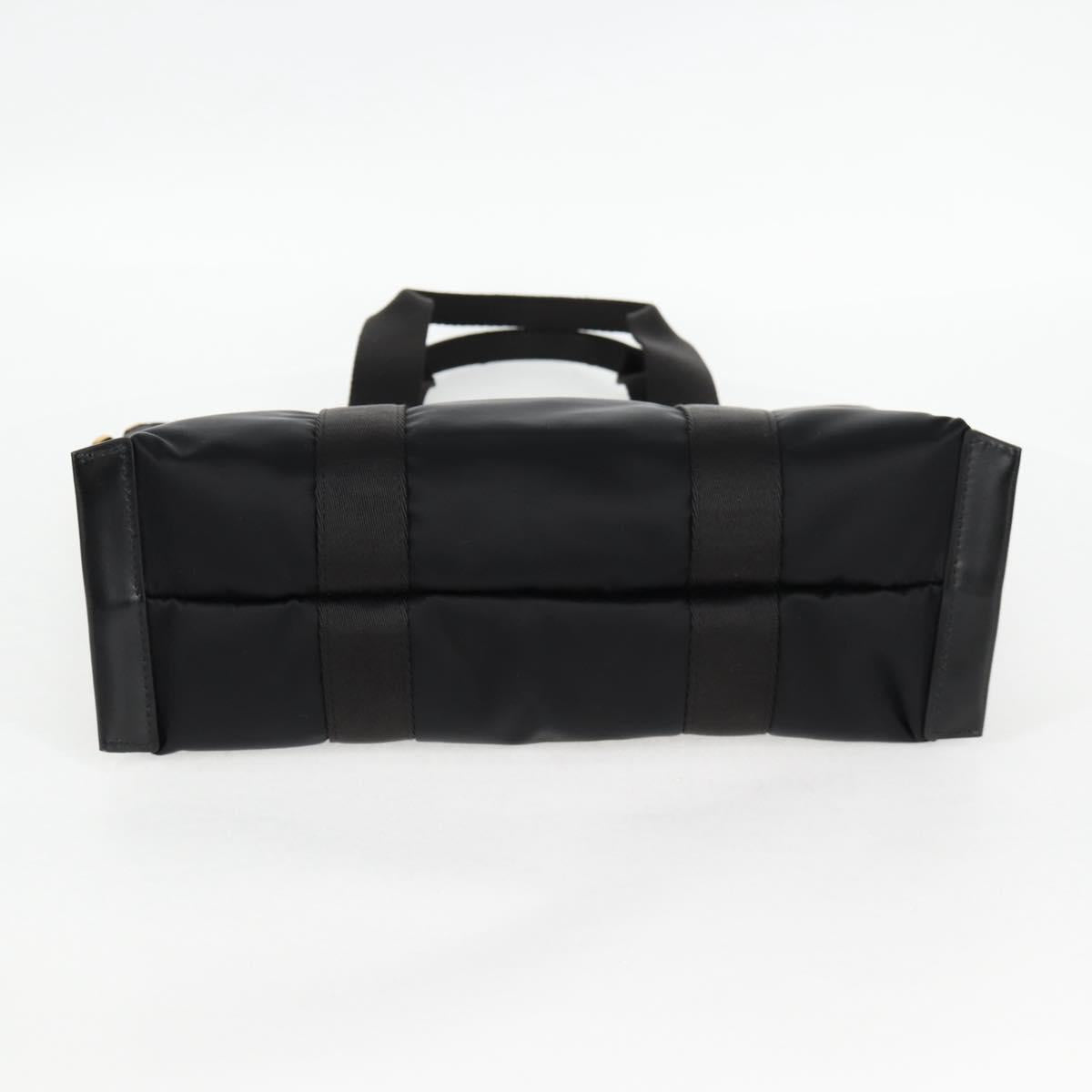 Versace Medusa Black Nylon Handbag (Pre-Owned)