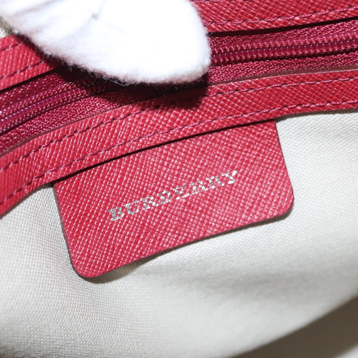 Burberry Nova Check Beige Canvas Handbag (Pre-Owned)