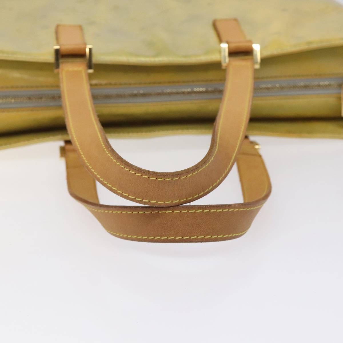 Louis Vuitton Columbus Green Patent Leather Tote Bag (Pre-Owned)