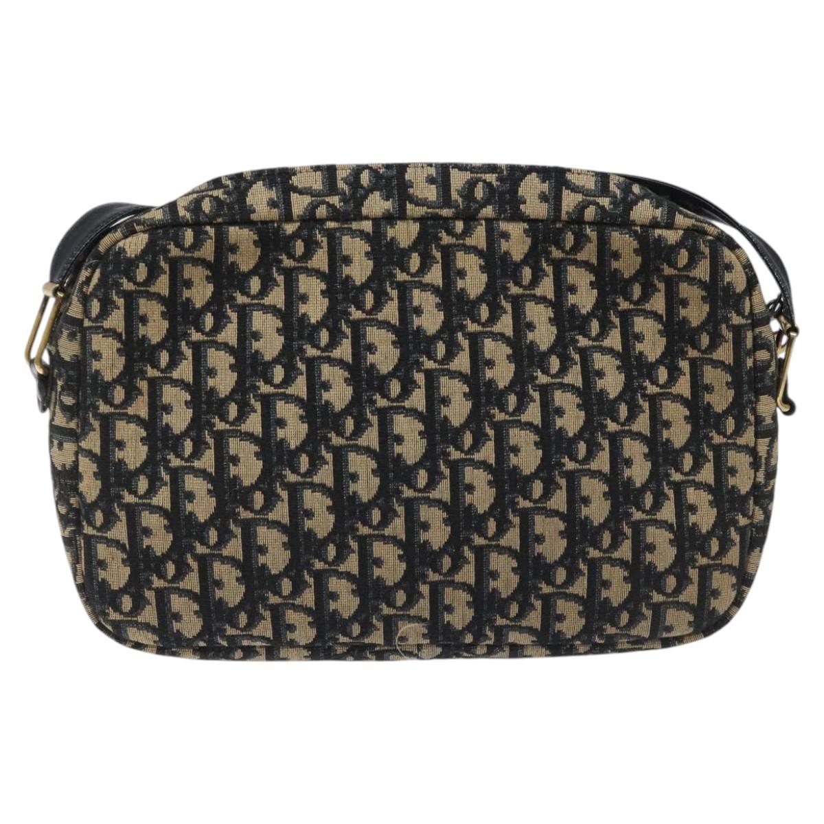 Dior 30 Montaigne Navy Canvas Shoulder Bag (Pre-Owned)