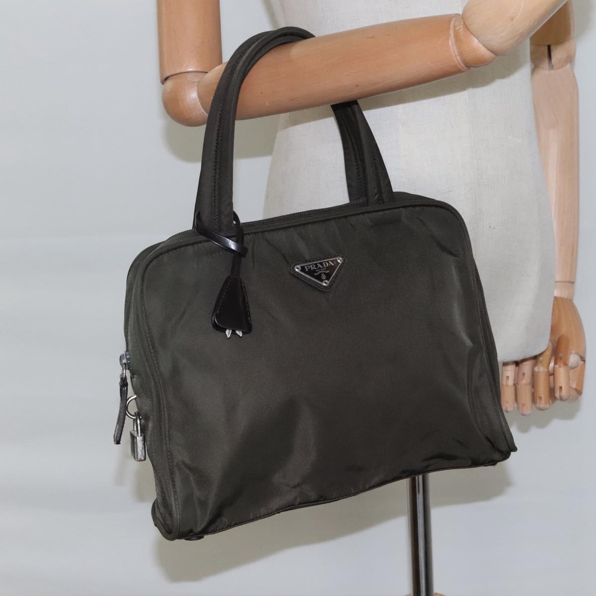 Prada Re-Nylon Khaki Synthetic Handbag (Pre-Owned)