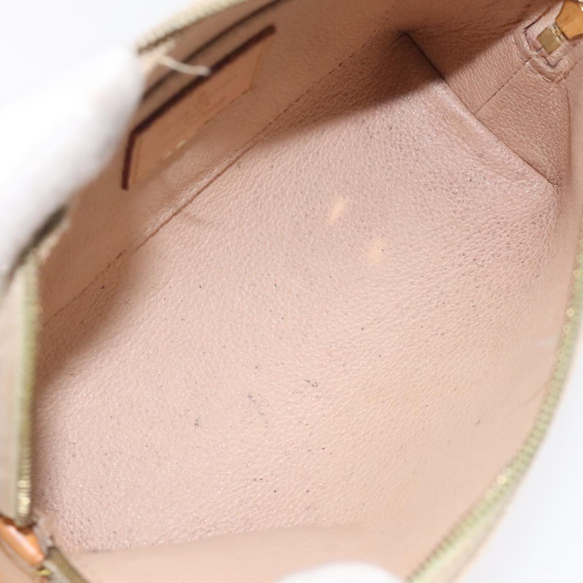 Louis Vuitton Cosmetic Pouch White Canvas Clutch Bag (Pre-Owned)