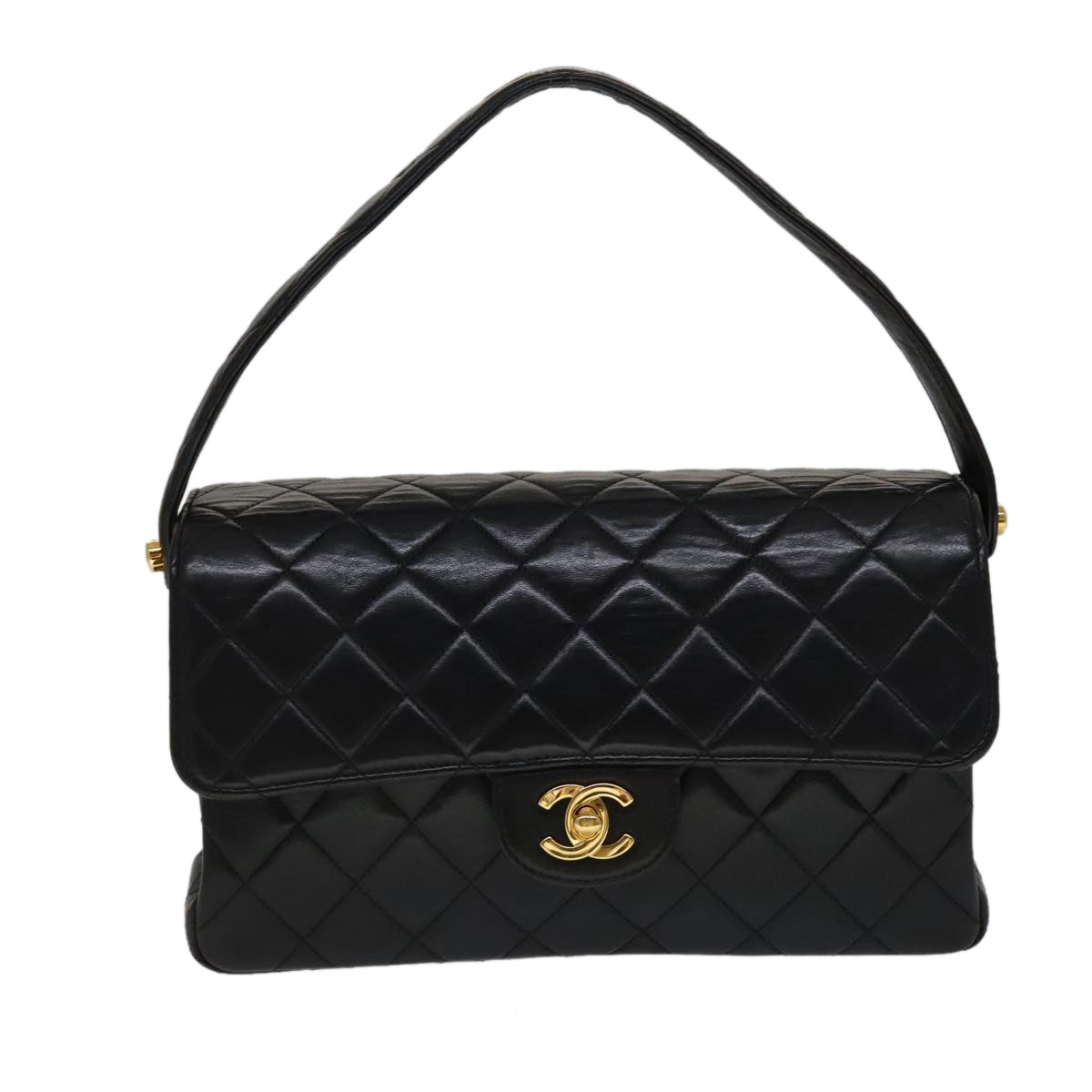 Chanel Timeless/Classique Black Leather Handbag (Pre-Owned)