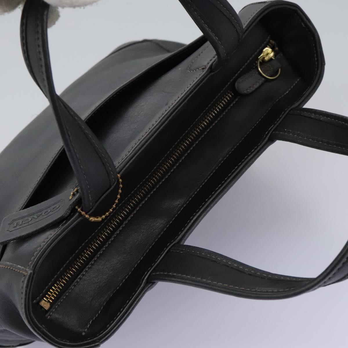 Coach Black Leather Handbag (Pre-Owned)