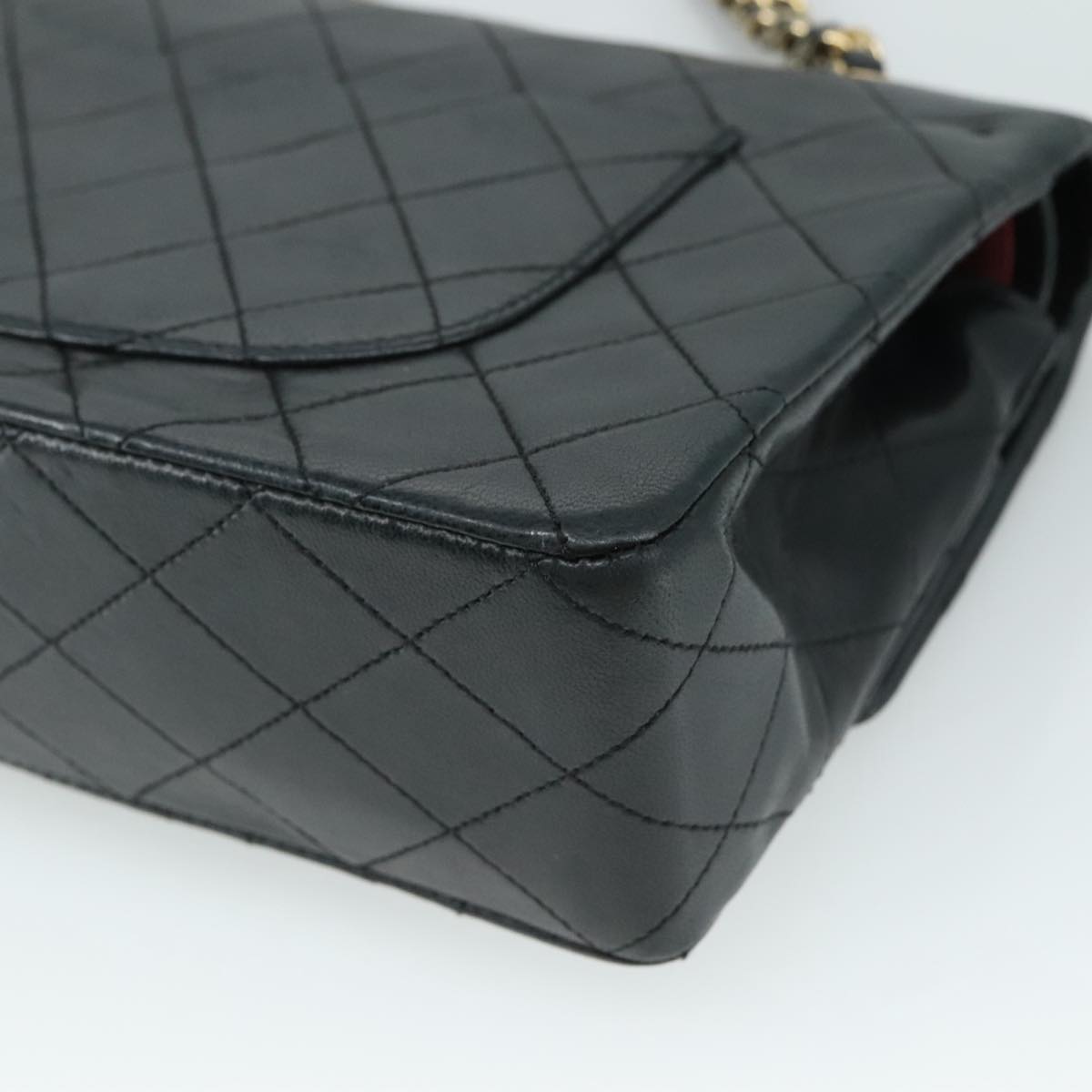 Chanel Timeless Black Leather Shoulder Bag (Pre-Owned)