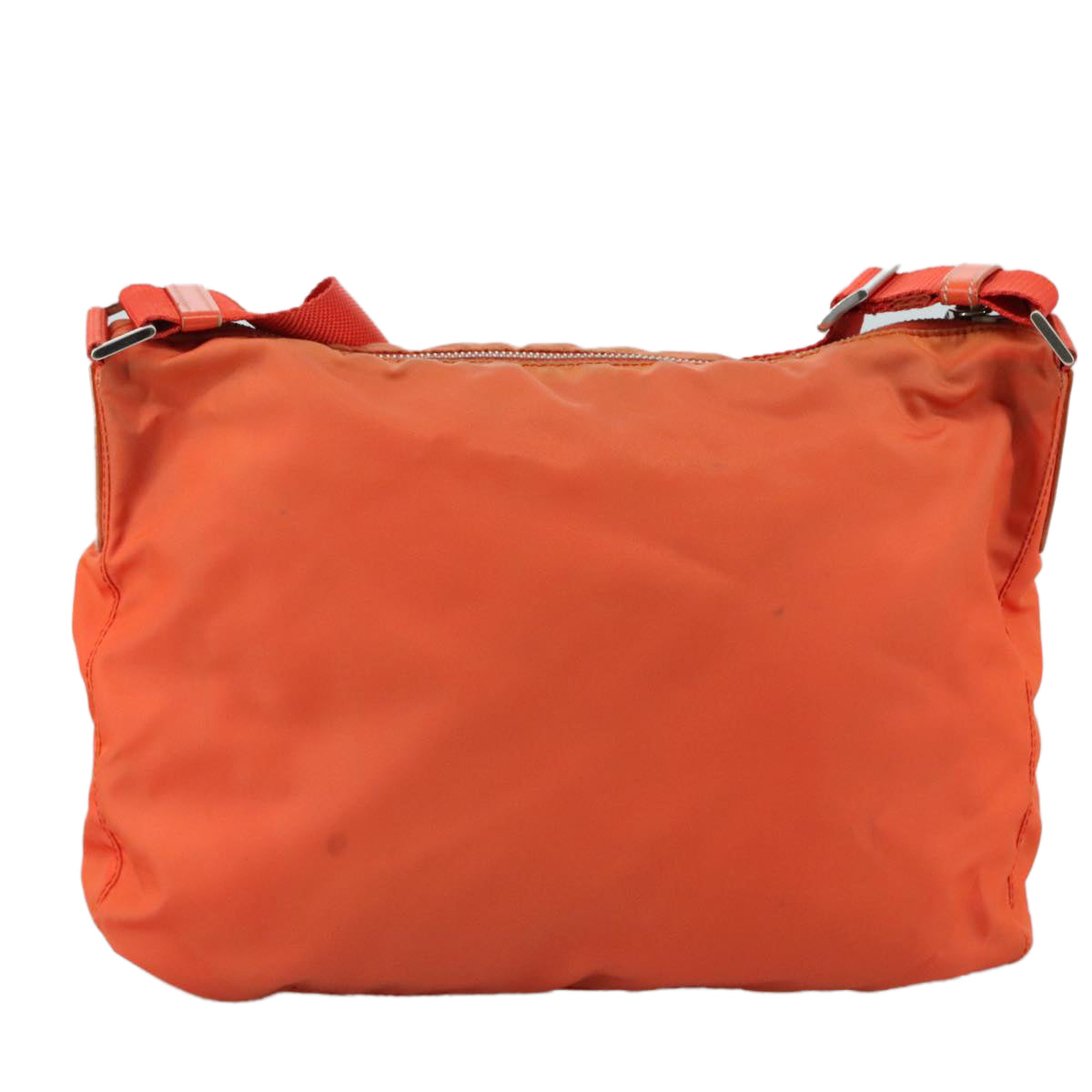 Prada Tessuto Orange Synthetic Shoulder Bag (Pre-Owned)
