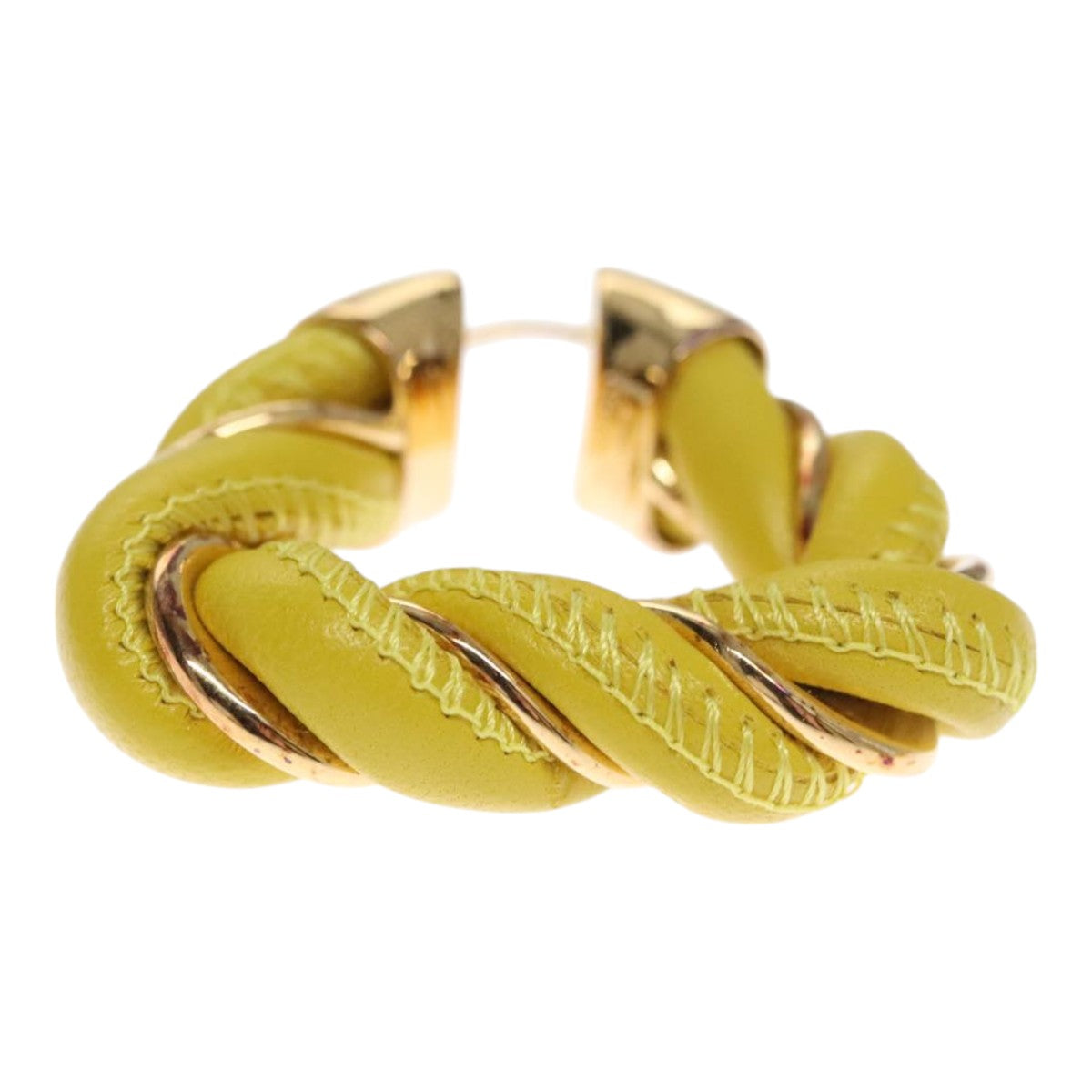Bottega Veneta Triangle Gold Silver Earring Jewelry (Pre-Owned)