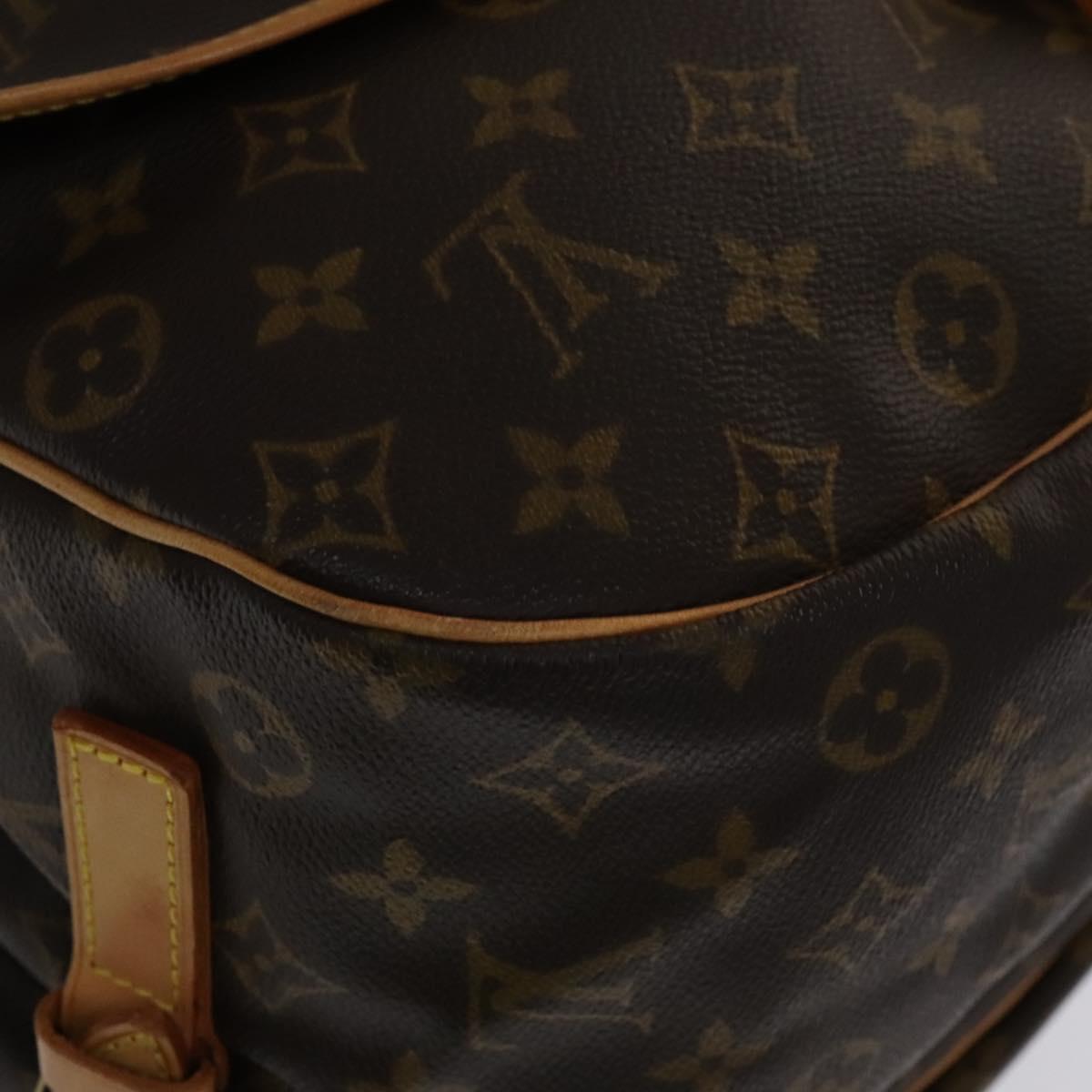 Louis Vuitton Saumur 35 Brown Canvas Shoulder Bag (Pre-Owned)
