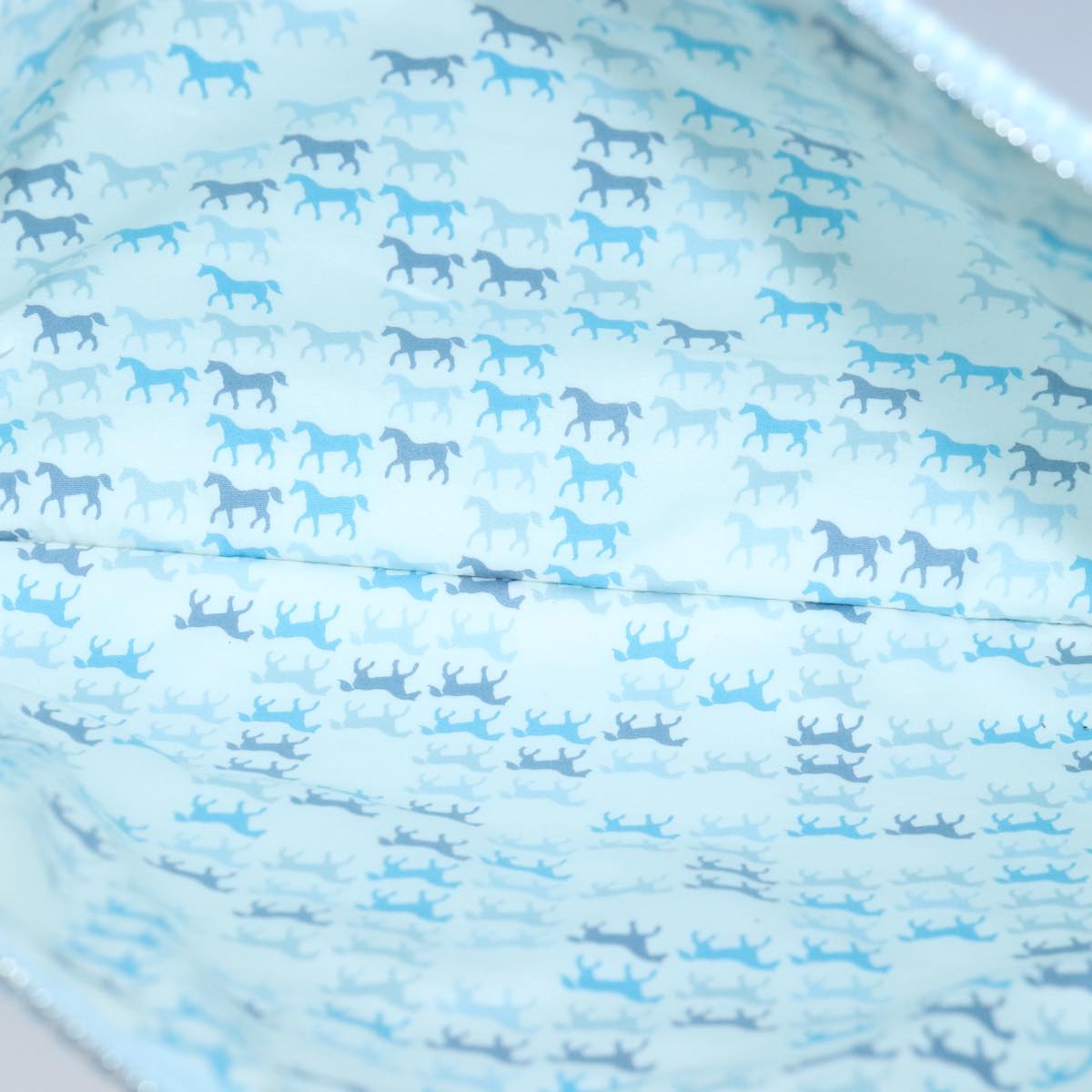 Hermès Blue Canvas Clutch Bag (Pre-Owned)