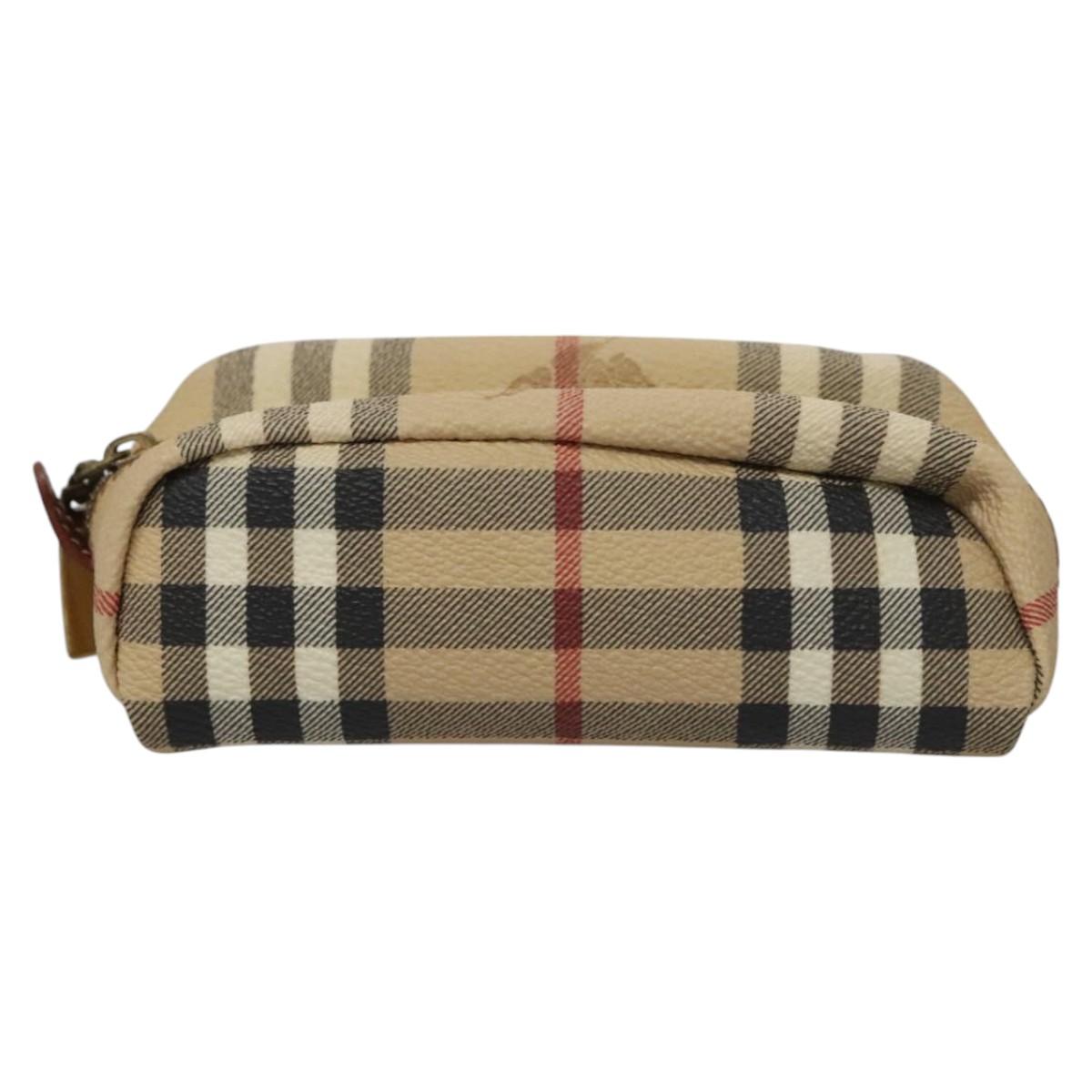 Burberry Nova Check Beige Canvas Clutch Bag (Pre-Owned)