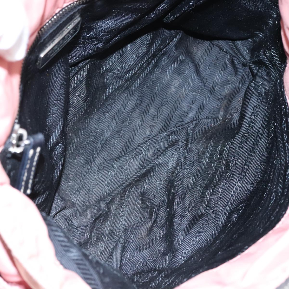 Prada Re-Nylon Pink Canvas Shoulder Bag (Pre-Owned)