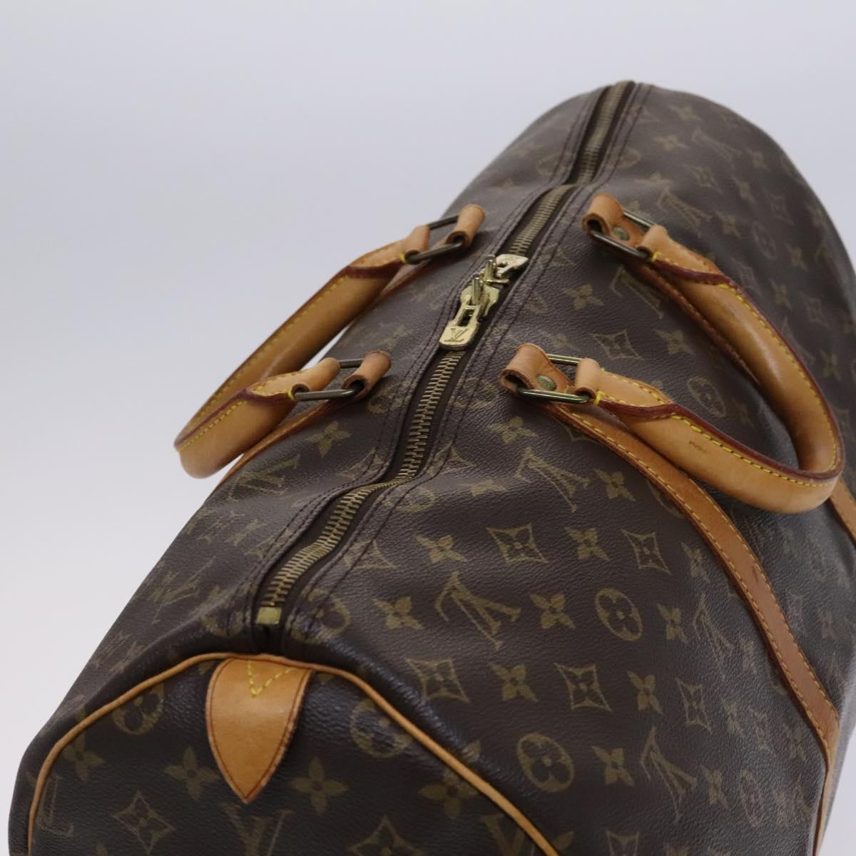 Louis Vuitton Keepall 50 Brown Canvas Travel Bag (Pre-Owned)