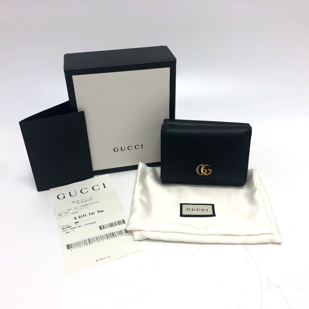 Gucci Black Leather Wallet (Tri-Fold) (Pre-Owned)