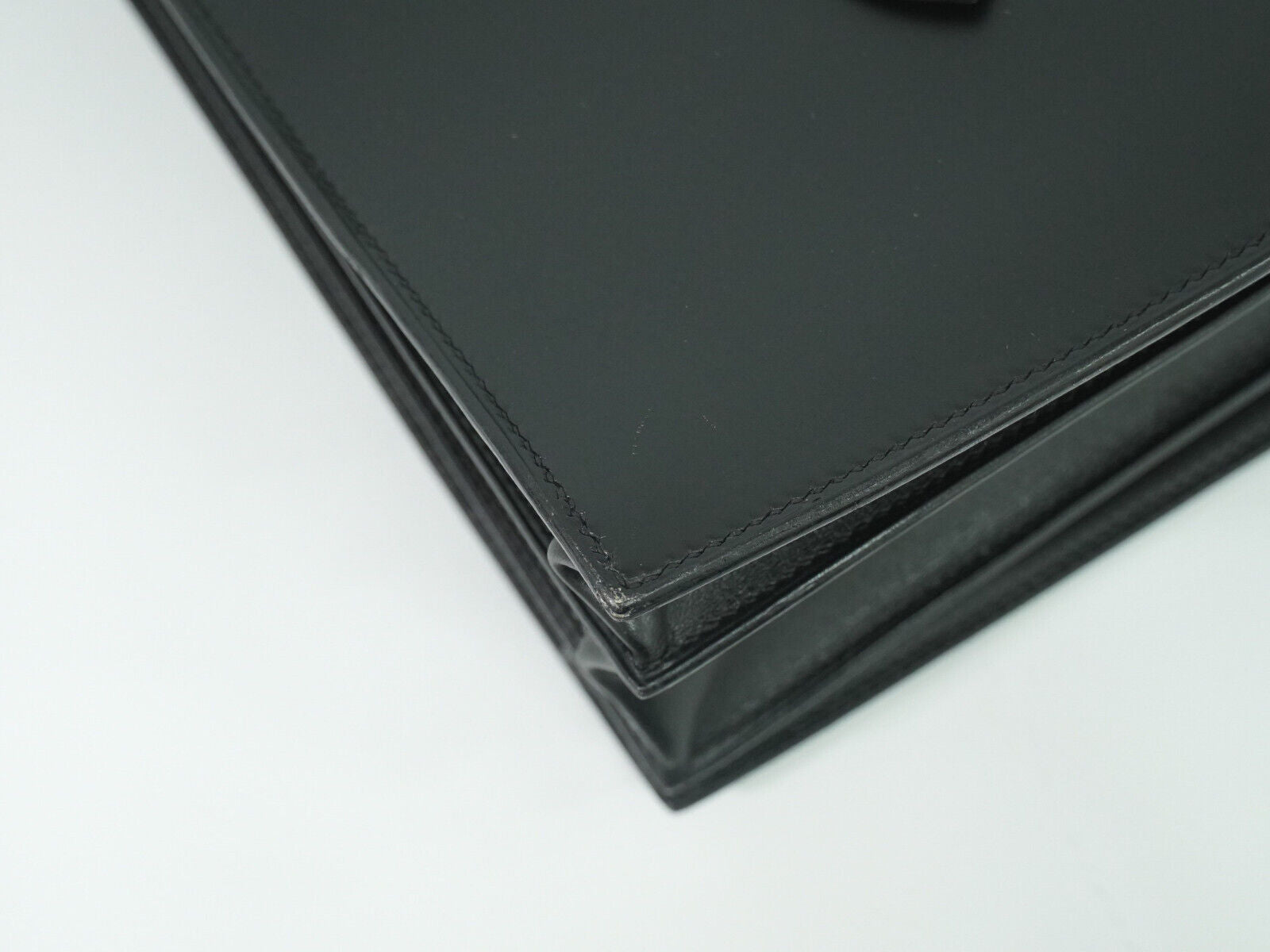 Hermès Sac À Dépêches Black Leather Briefcase Bag (Pre-Owned)