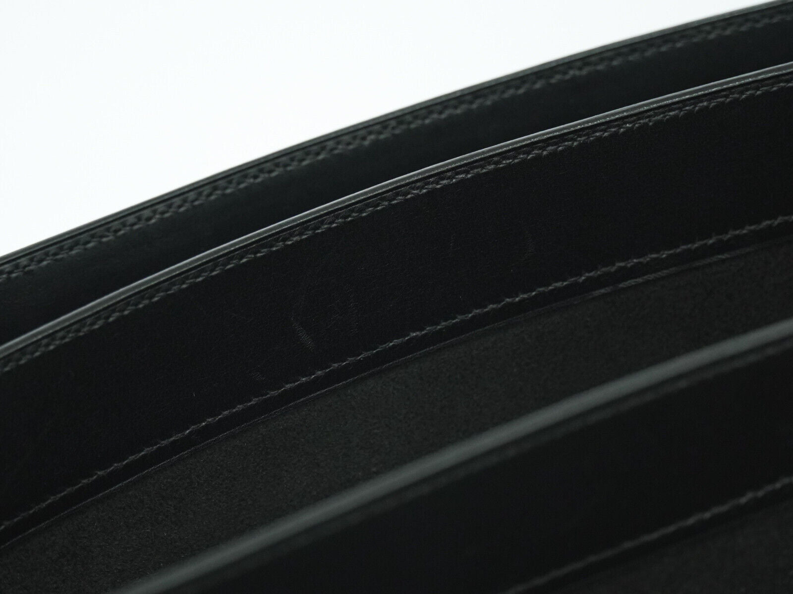 Hermès Sac À Dépêches Black Leather Briefcase Bag (Pre-Owned)