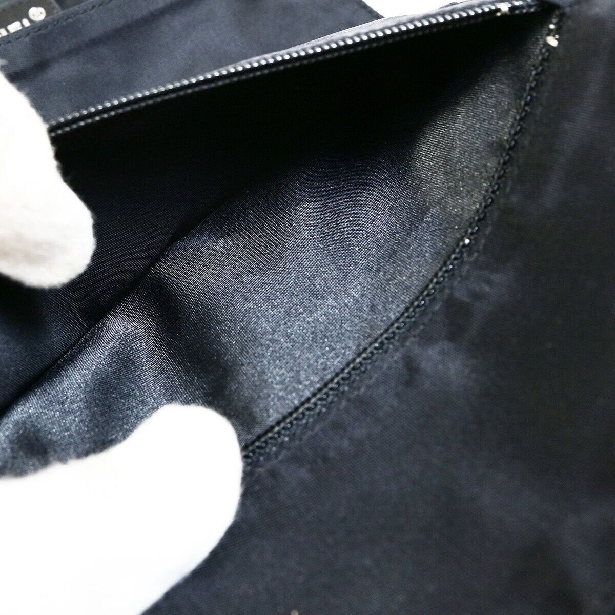 Chanel Travel Line Black Canvas Clutch Bag (Pre-Owned)