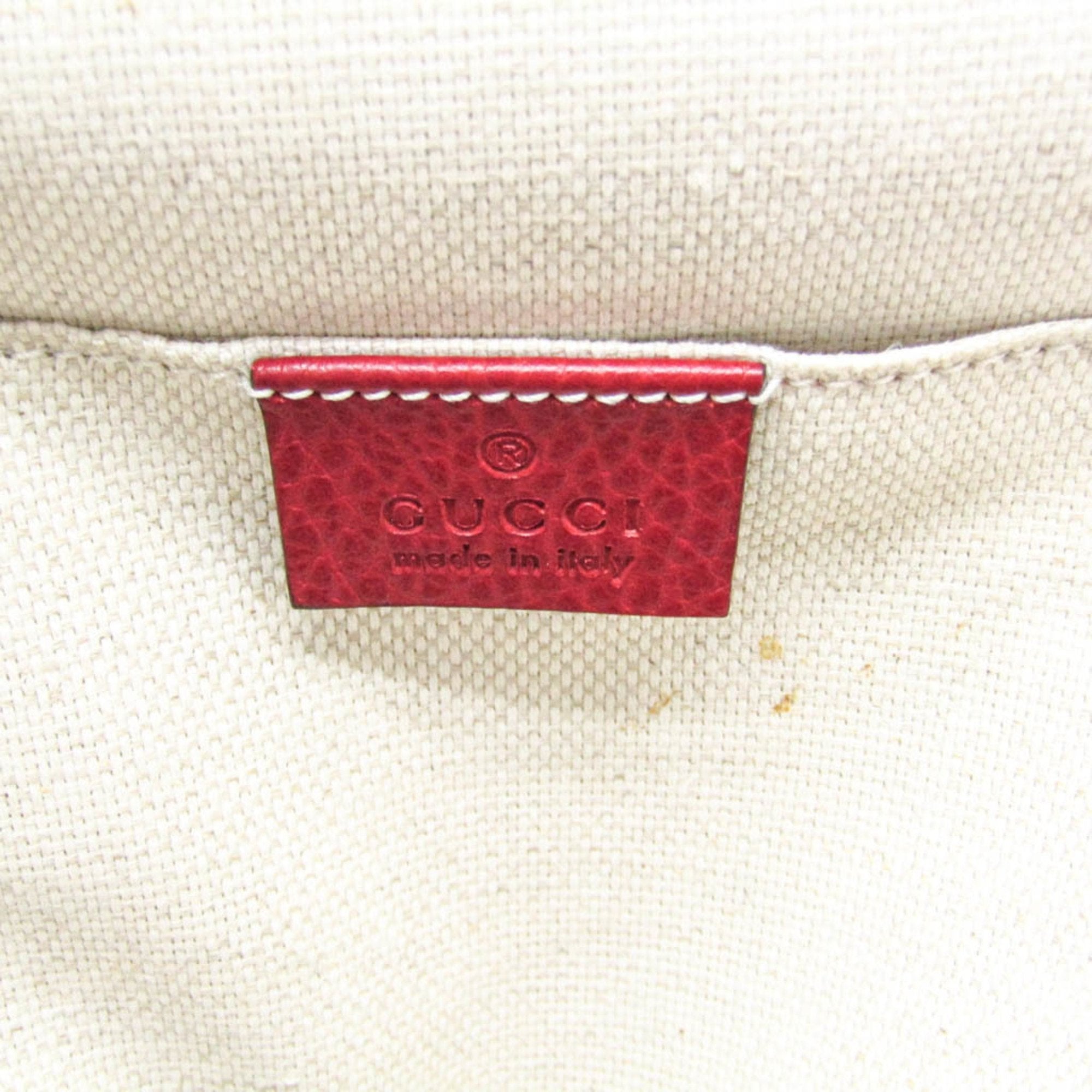 Gucci Soho Red Leather Backpack Bag (Pre-Owned)