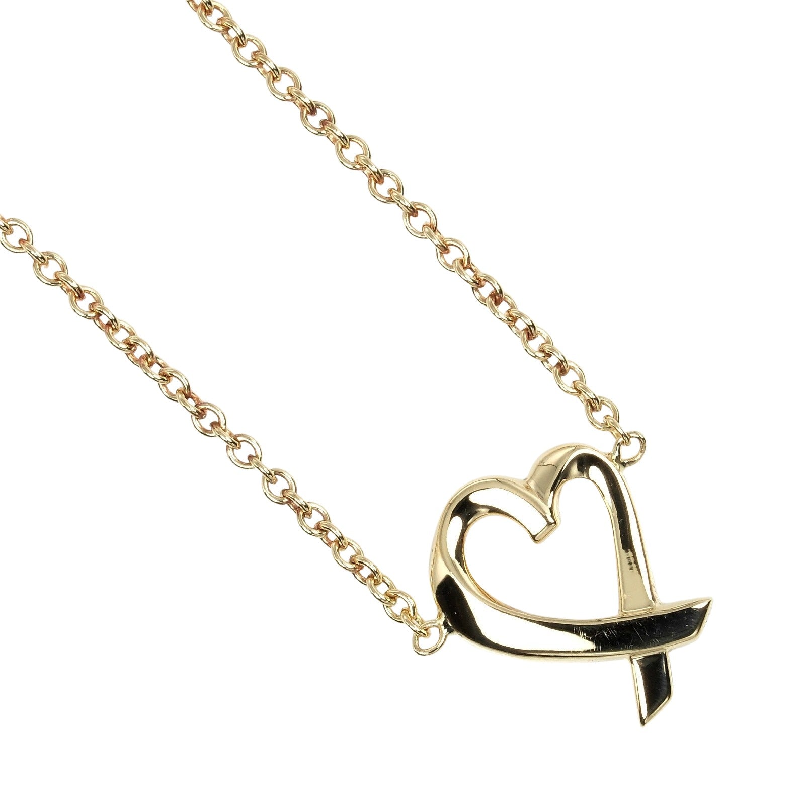 Tiffany & Co Loving Heart Gold Yellow Gold Necklace Jewelry (Pre-Owned)