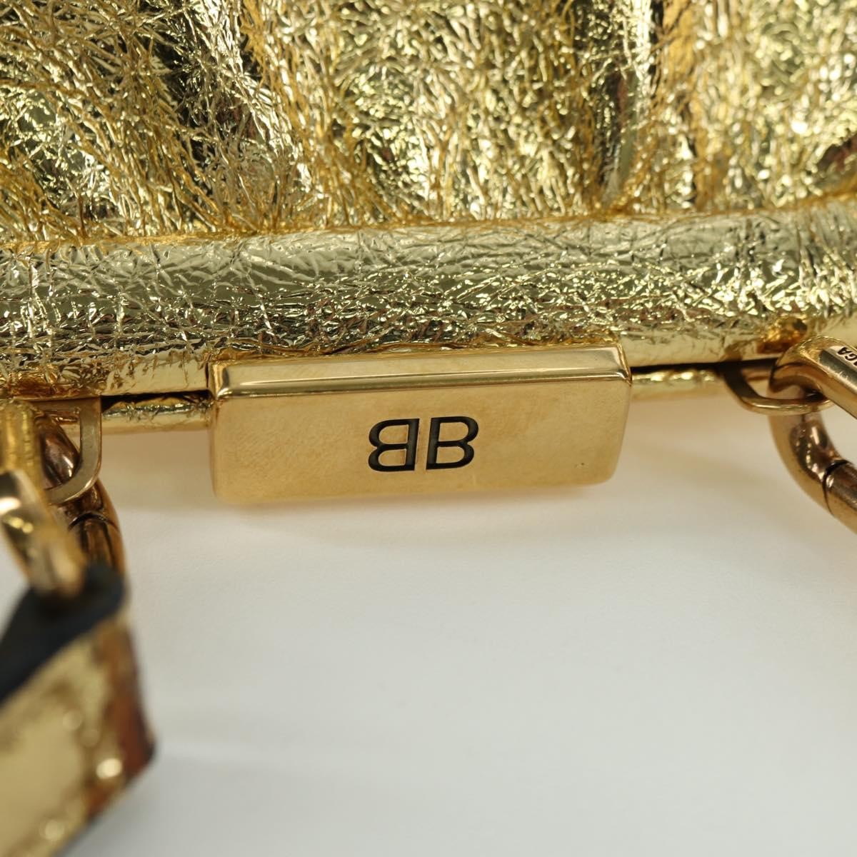 Balenciaga Cloud Clutch Leather Gold Leather Clutche & Pouche Bag (Pre-Owned)