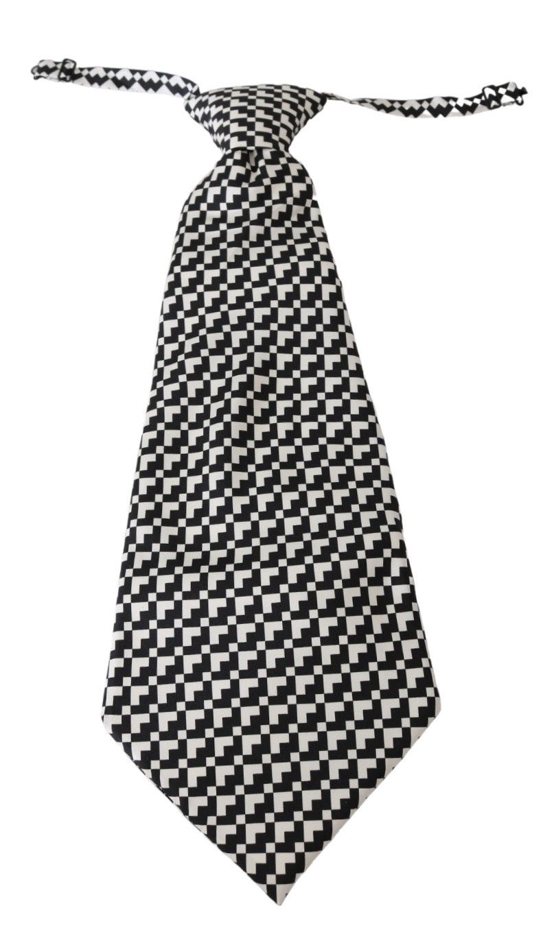 Dolce & Gabbana Elegant Black Patterned Silk Men's Tie