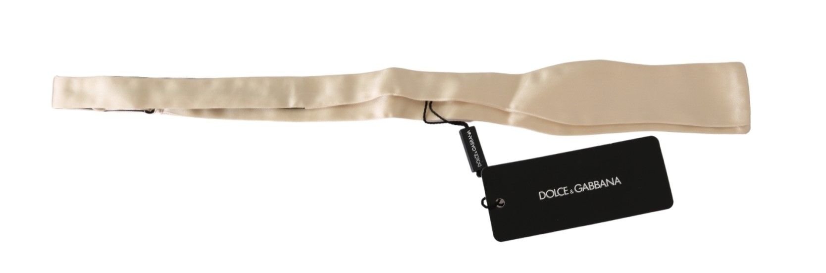 Dolce & Gabbana Elegant Beige Silk Men's Bowtie
