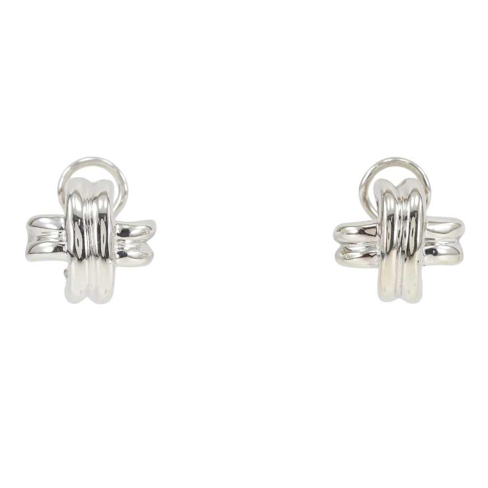 Tiffany & Co Signature Silver Silver Earring Jewelry (Pre-Owned)
