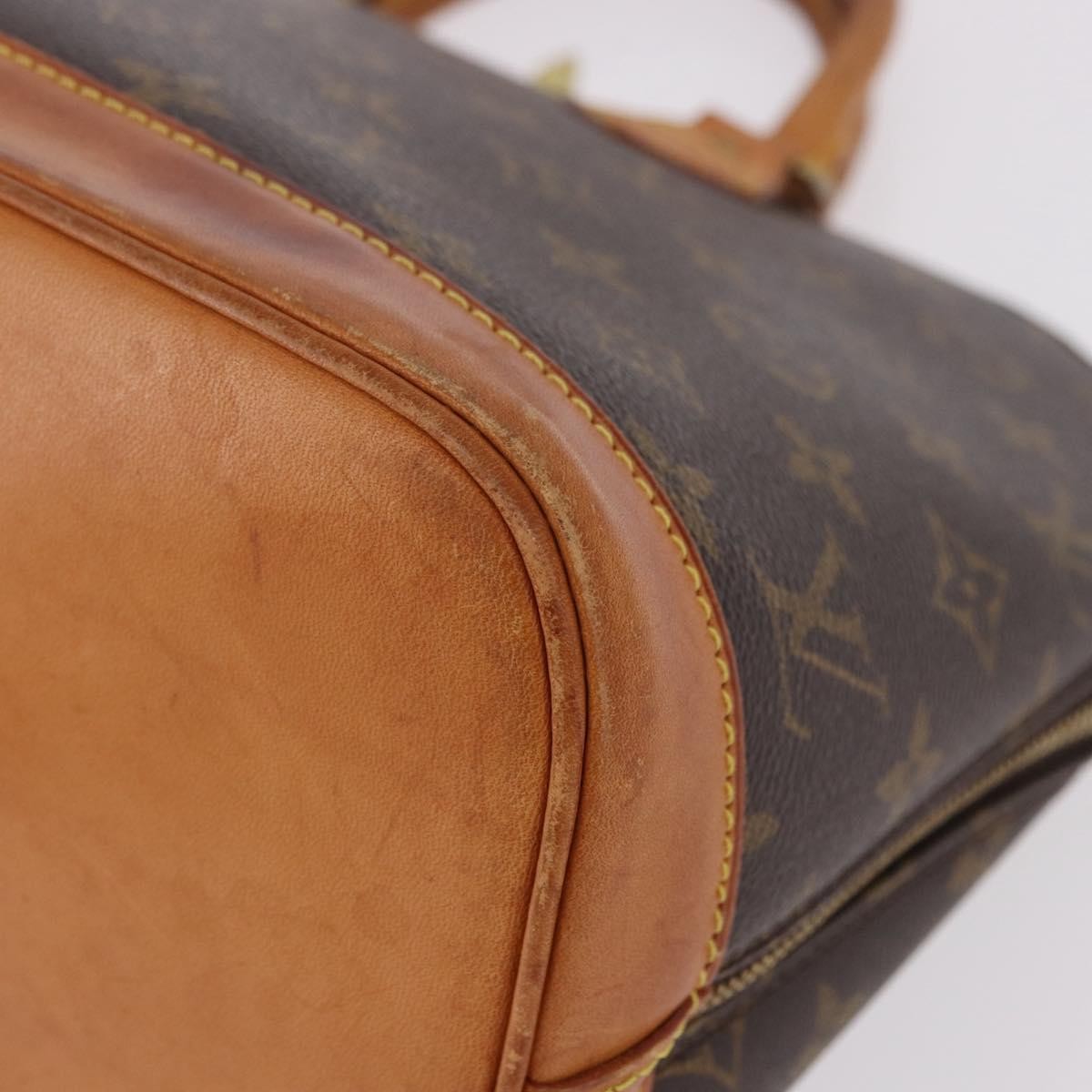 Louis Vuitton Vintage Alma Monogram Canvas Brown Canvas Handbag (Pre-Owned)